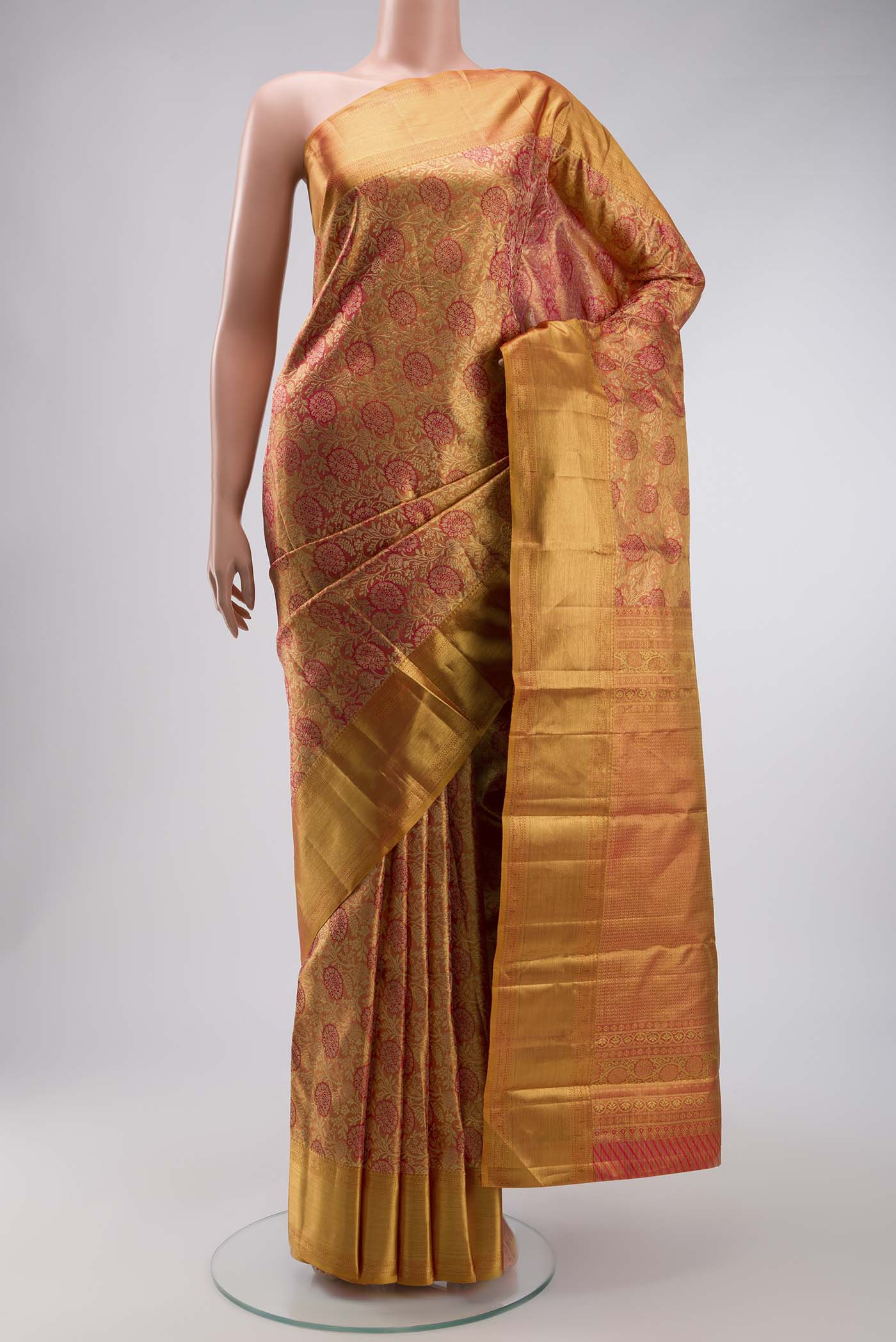 Multi Color Kanjivaram Silk Saree