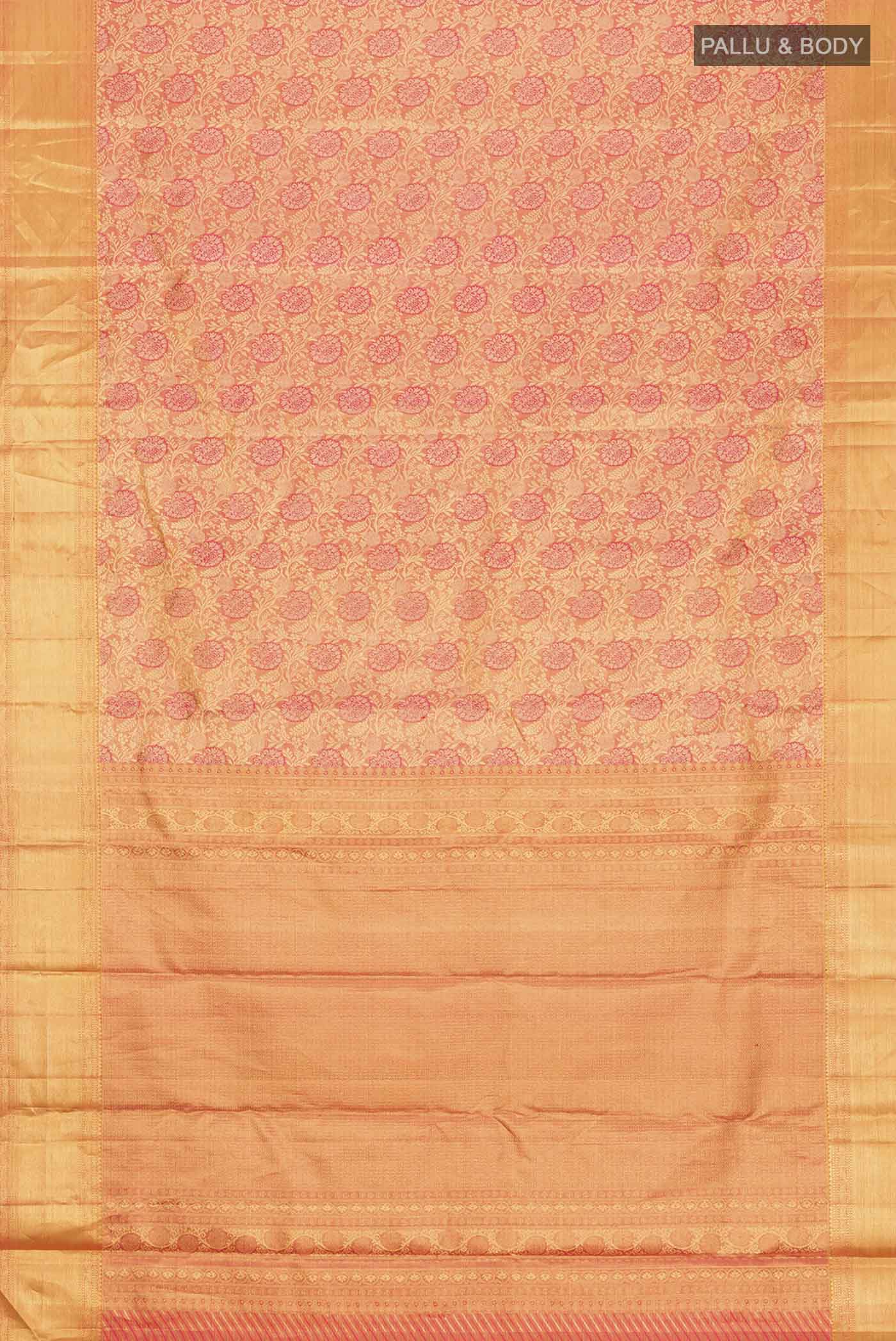 Multi Color Kanjivaram Silk Saree - Image 6