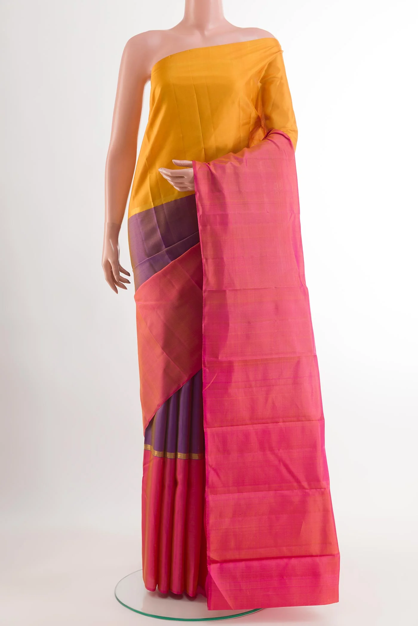 Multi Color Kanjivaram Silk Saree