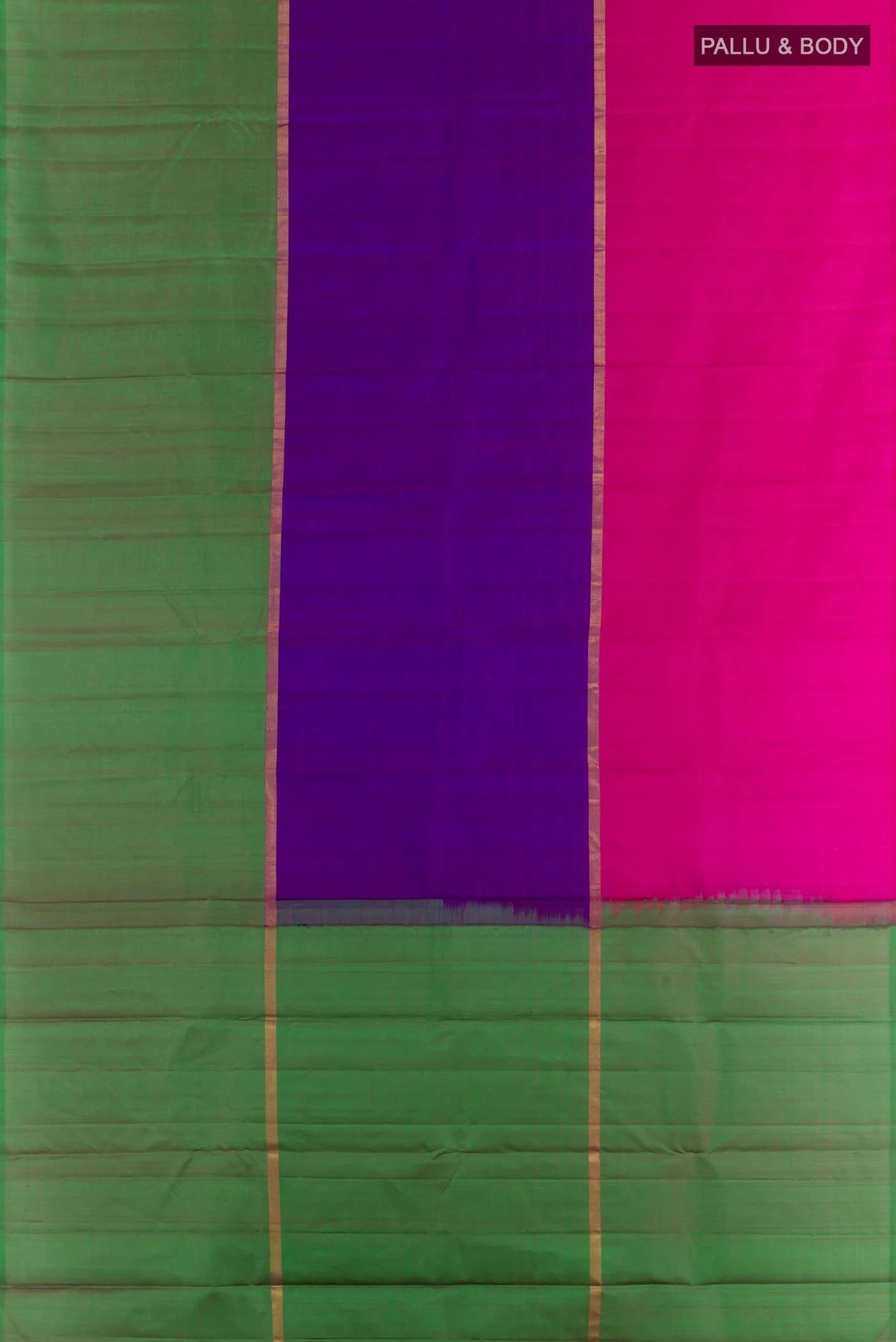 Purple Kanjivaram Silk Saree - Image 3