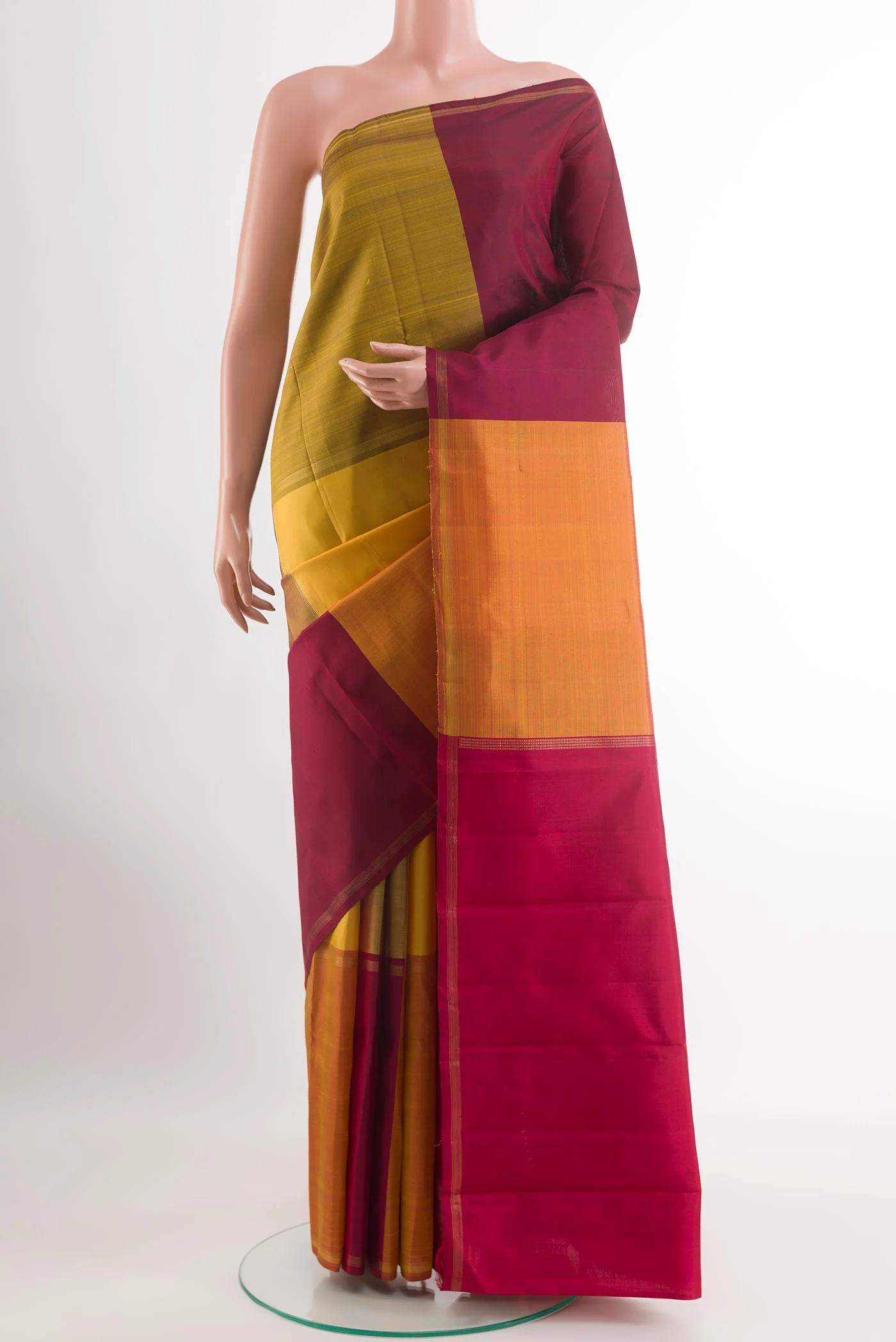 Multi Color Kanjivaram Silk Saree