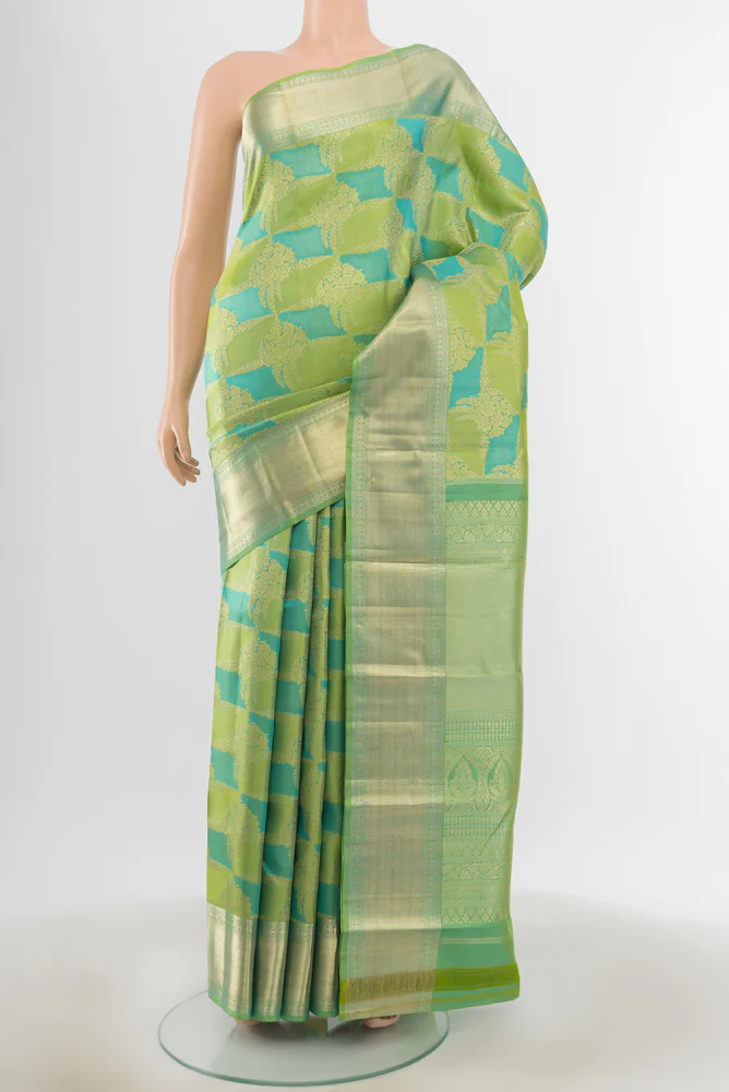 Multi Color Kanjivaram Silk Saree