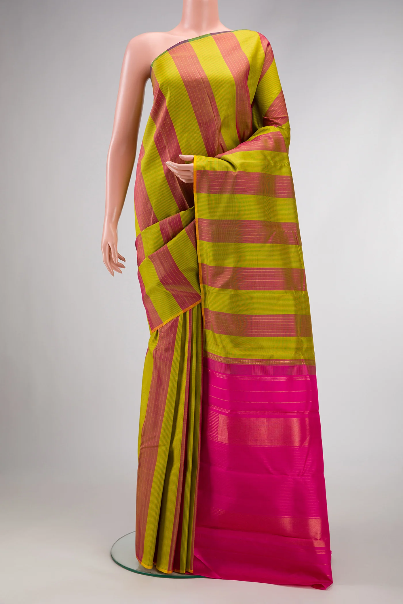 Multi Color Kanjivaram Silk Saree