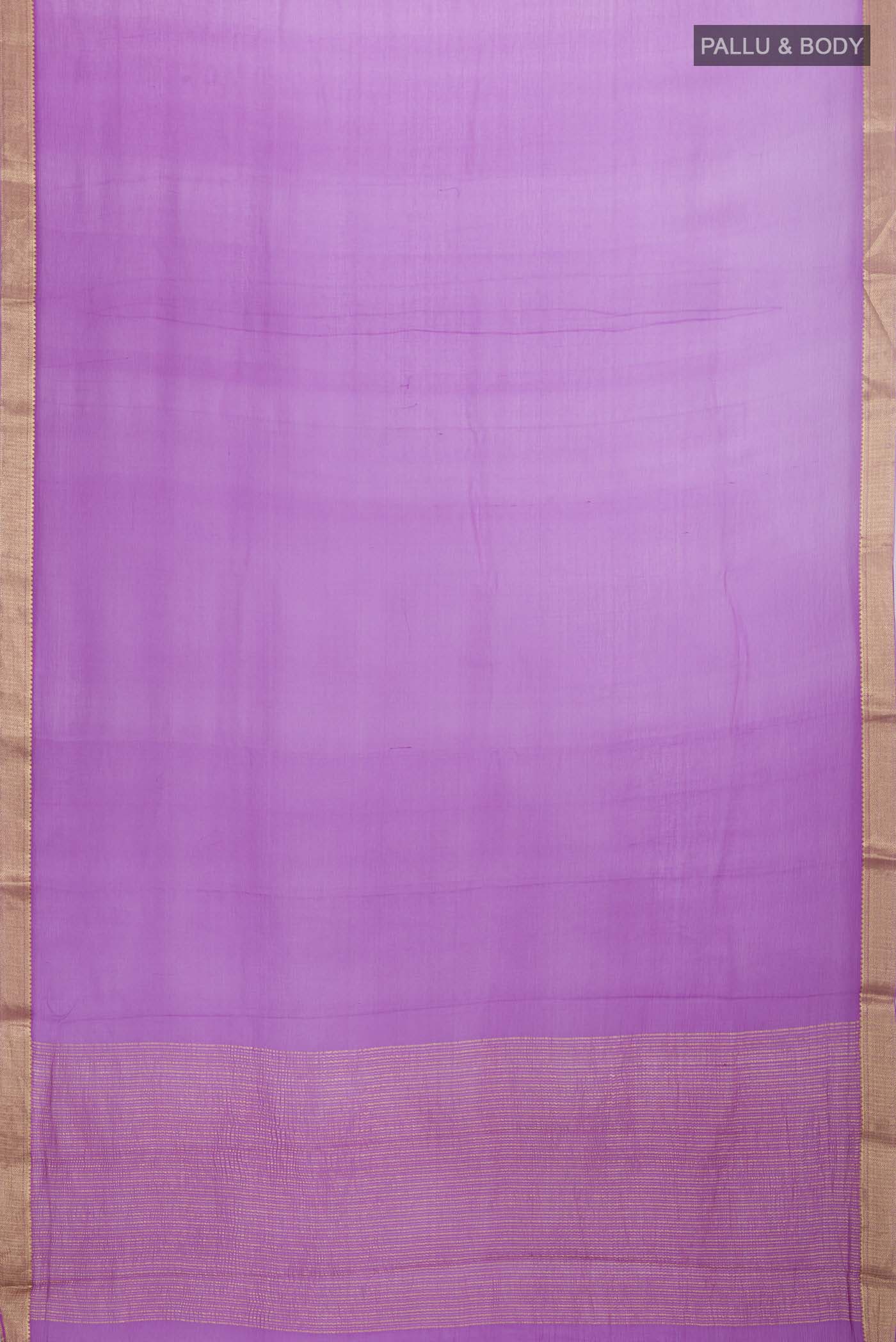 Violet Mysore Chiffon Saree - Image 5