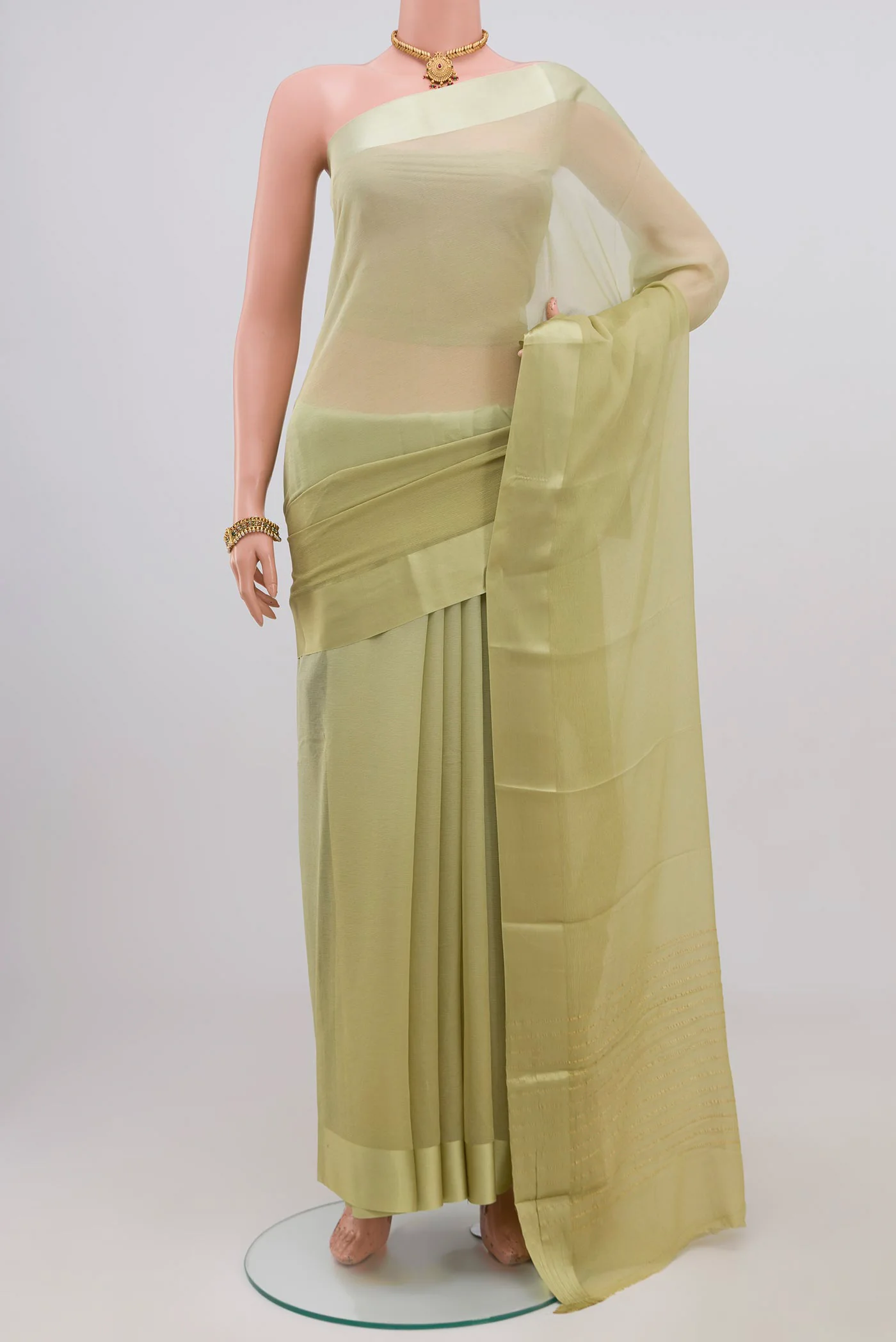 Multi Color Mysore Chiffon Saree