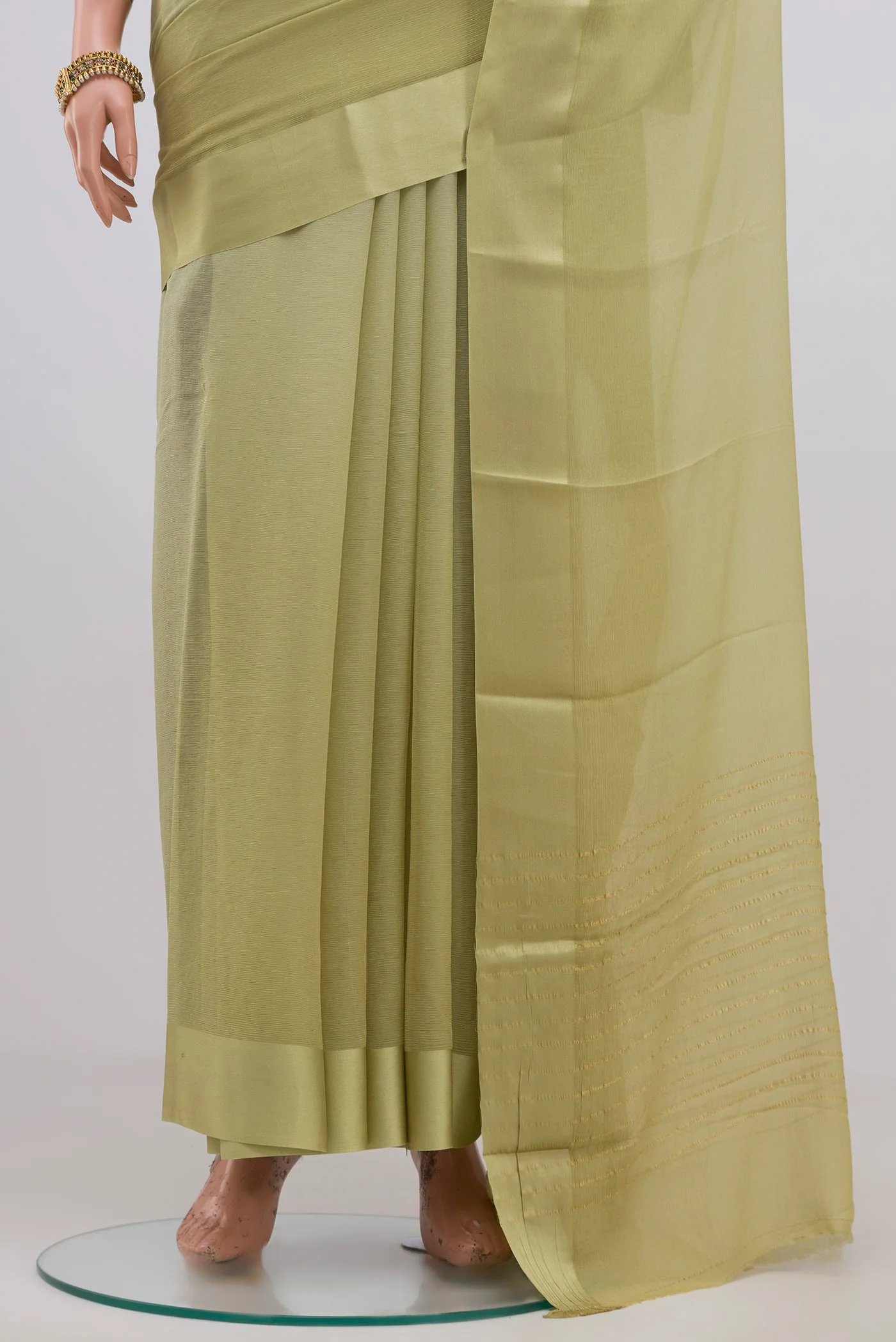 Multi Color Mysore Chiffon Saree - Image 3