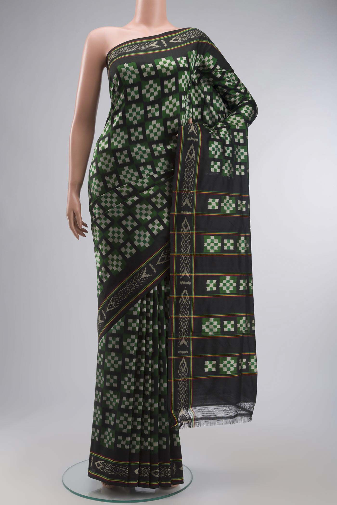 Multi Color Pochampally Silk Saree