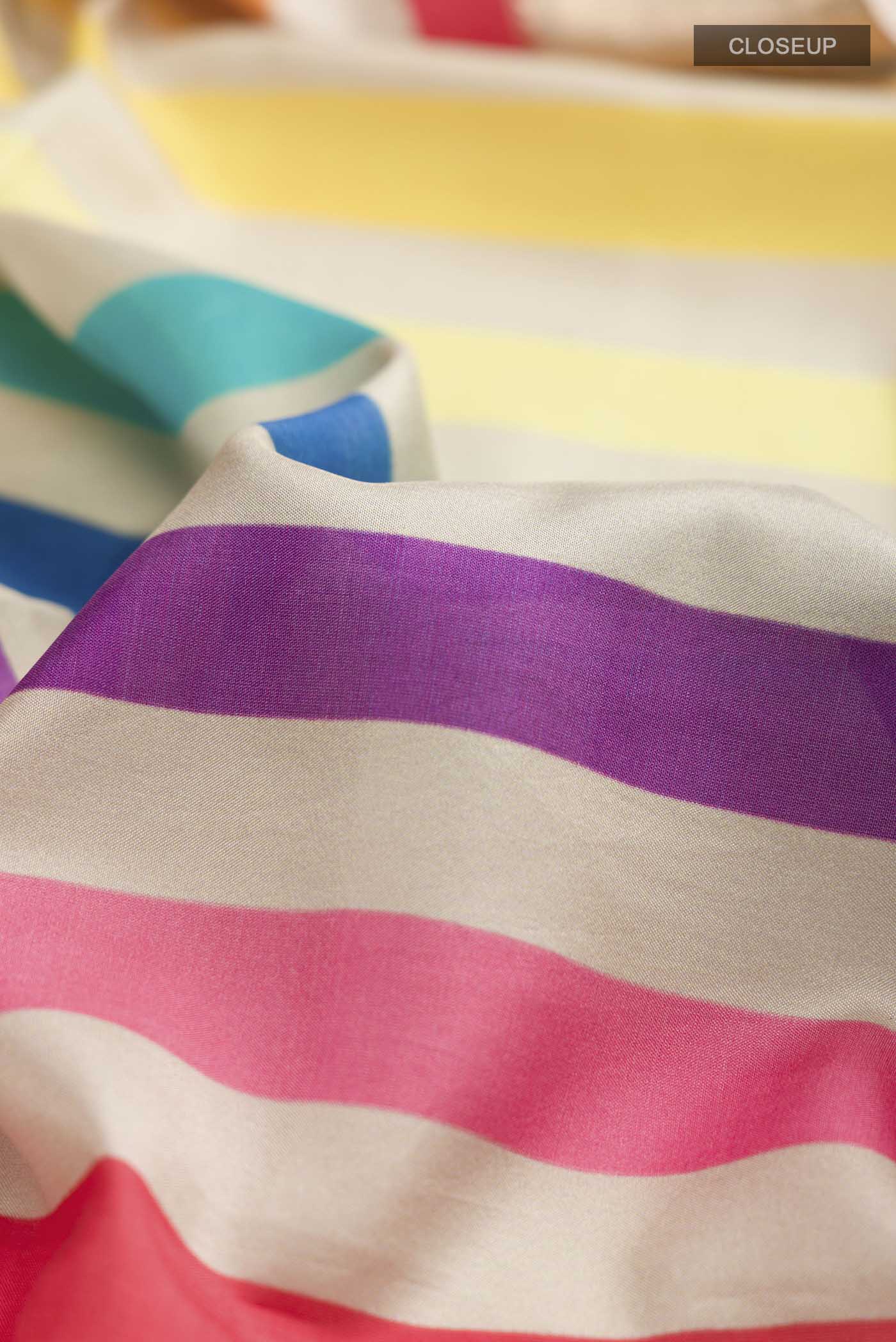 Multi Color Printed Silk Saree - Image 2