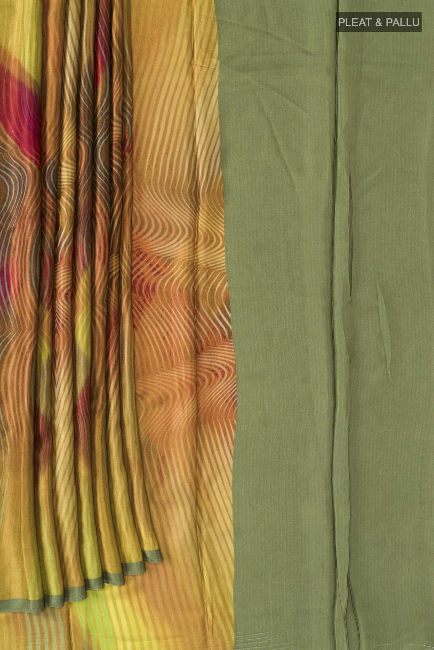 Multi Color Satin Silk Saree - Image 4