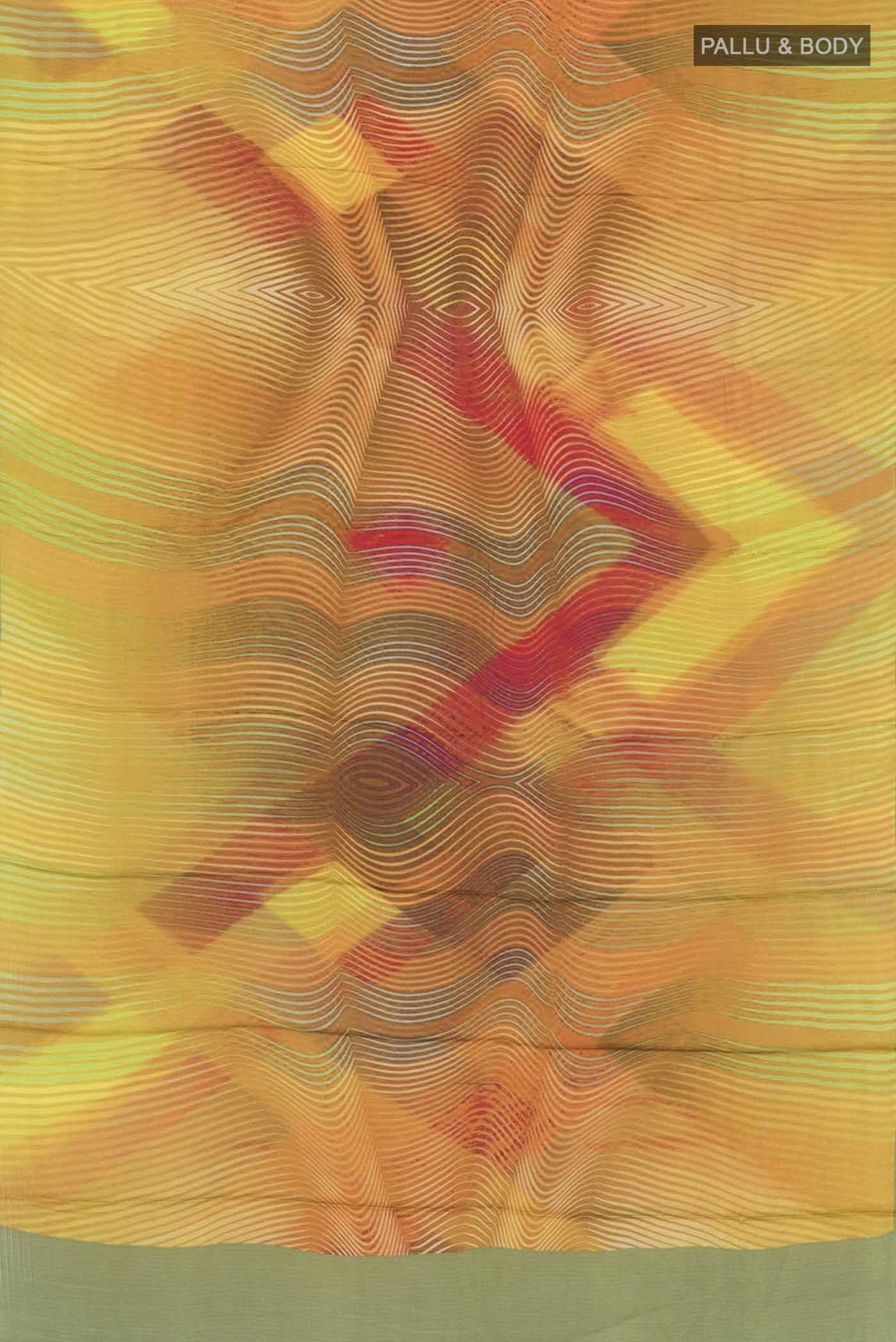 Multi Color Satin Silk Saree - Image 6