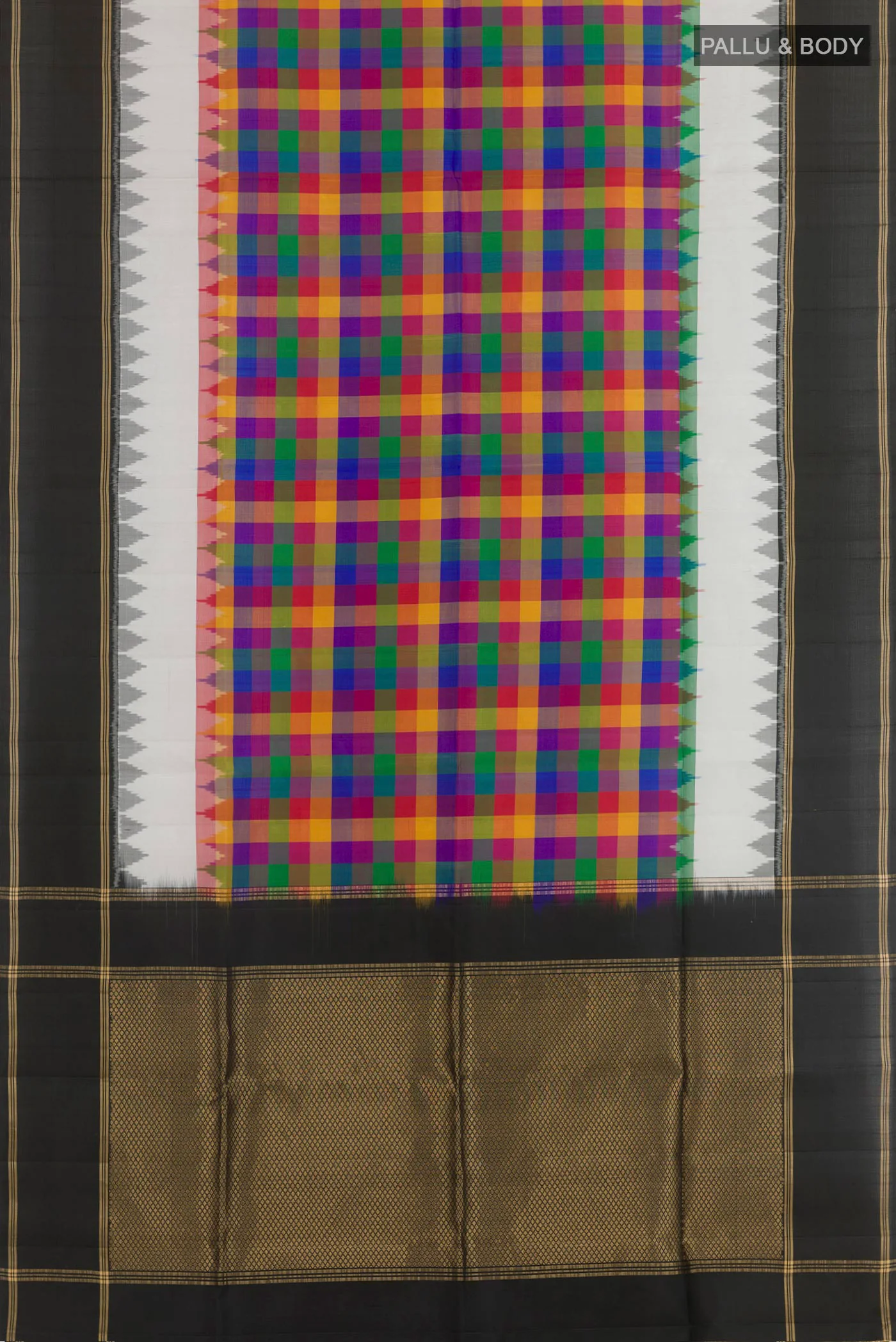 Multi Color Soft Silk Saree - Image 3