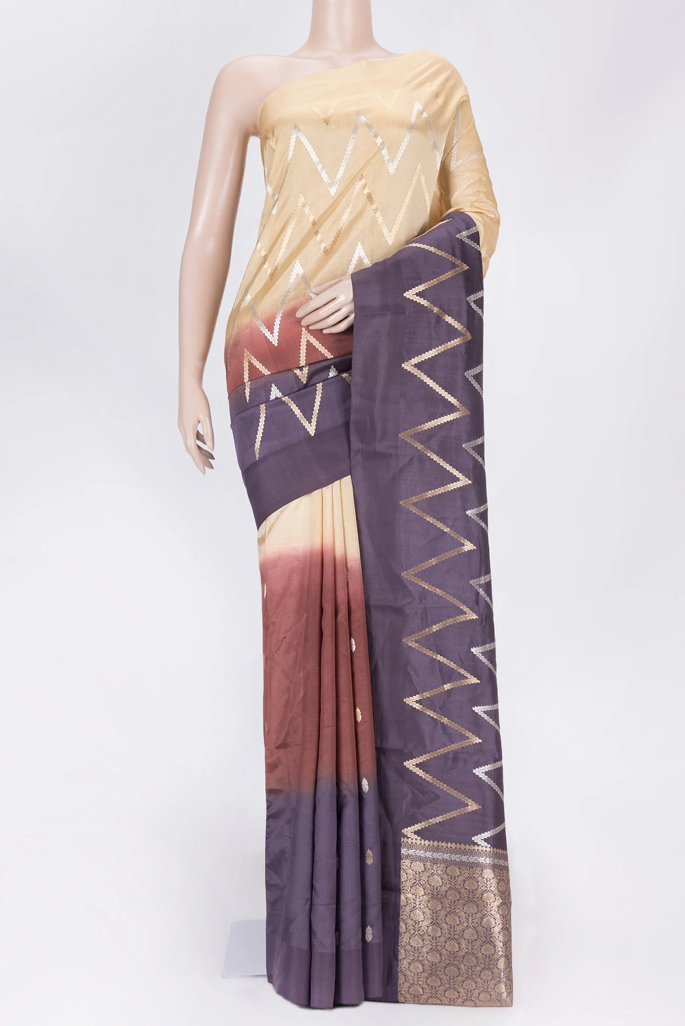 Multi Color Tussar Saree