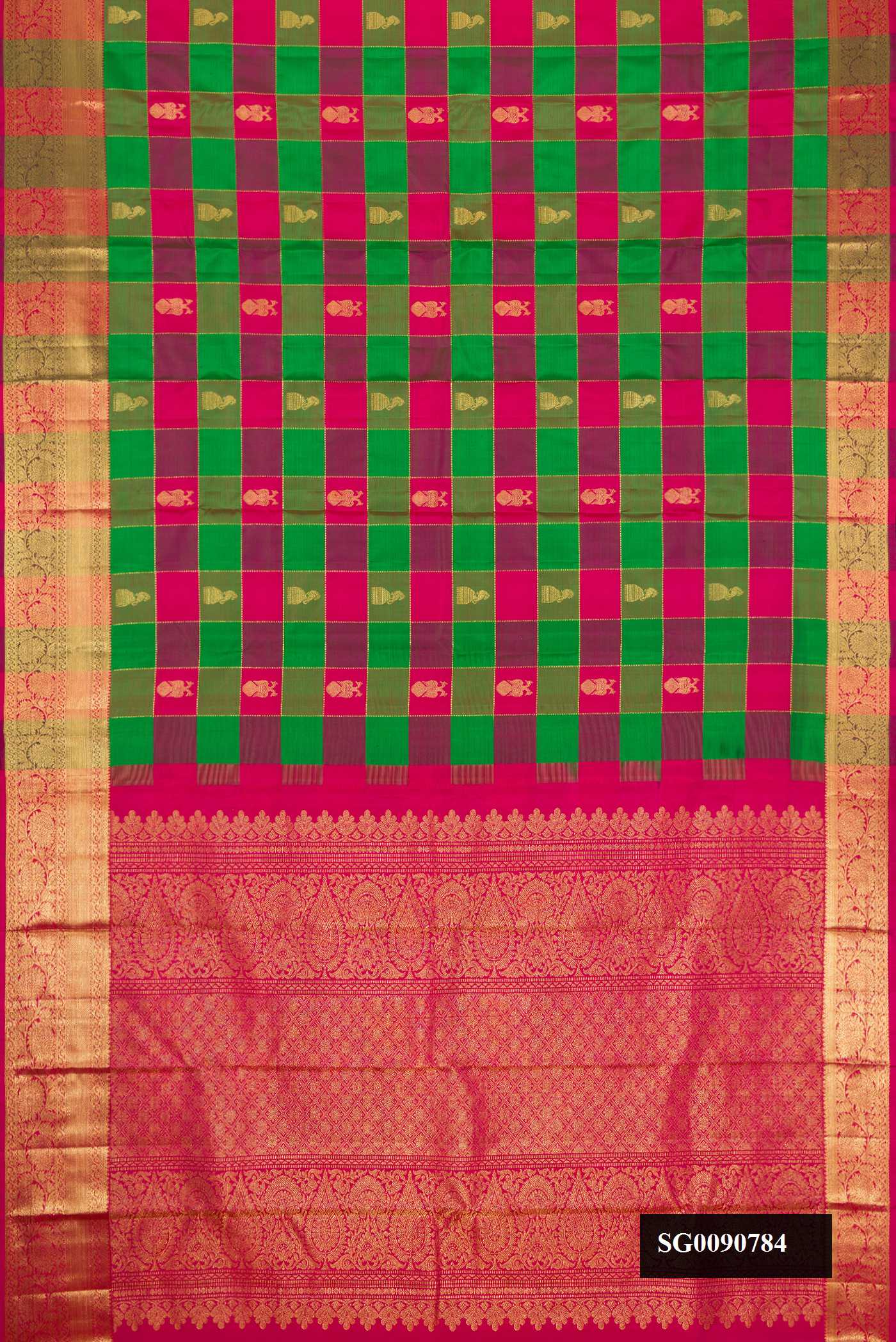 Multi Kanchipuram Silk Saree