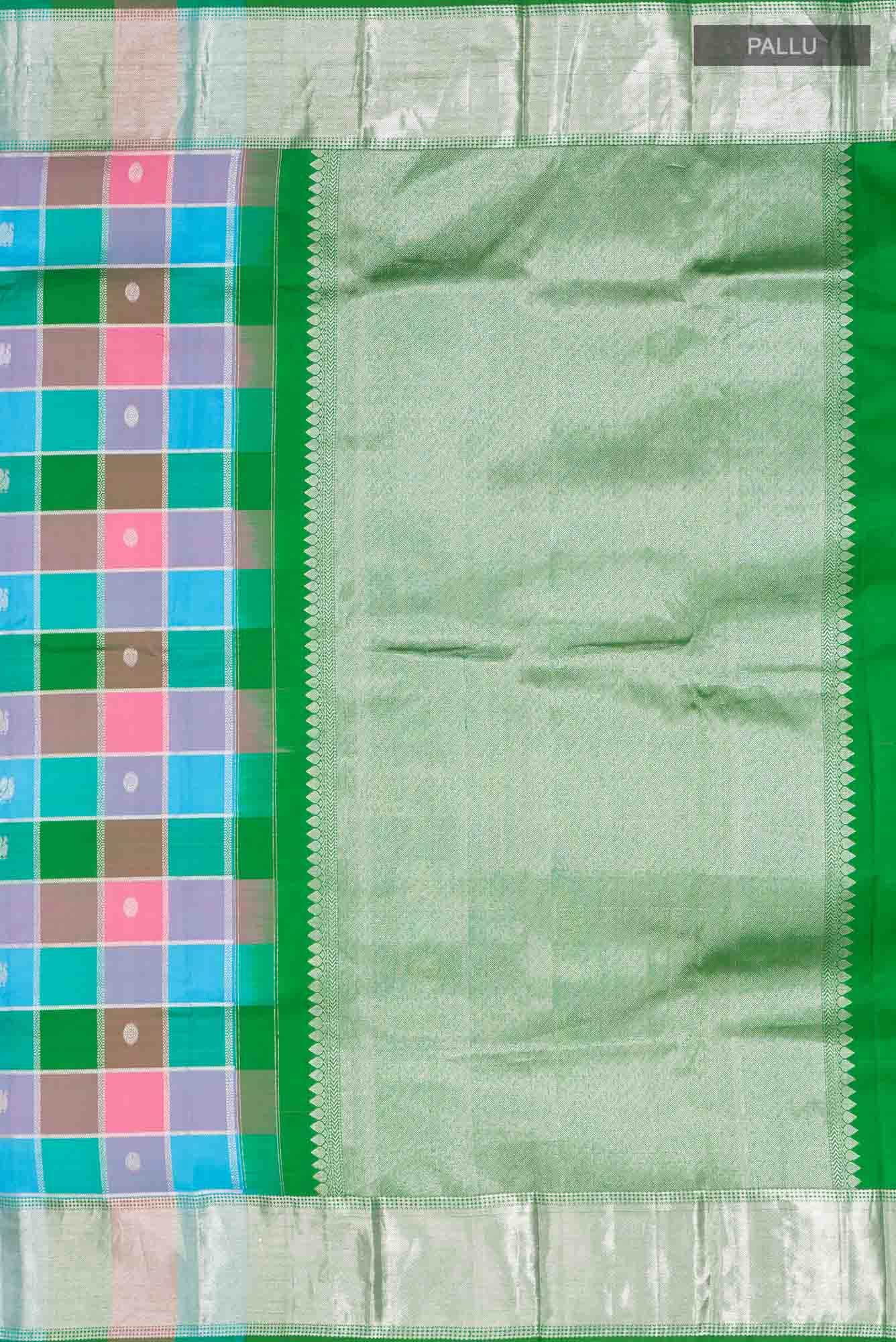 Multi Kanjivaram Silk Saree - Image 5