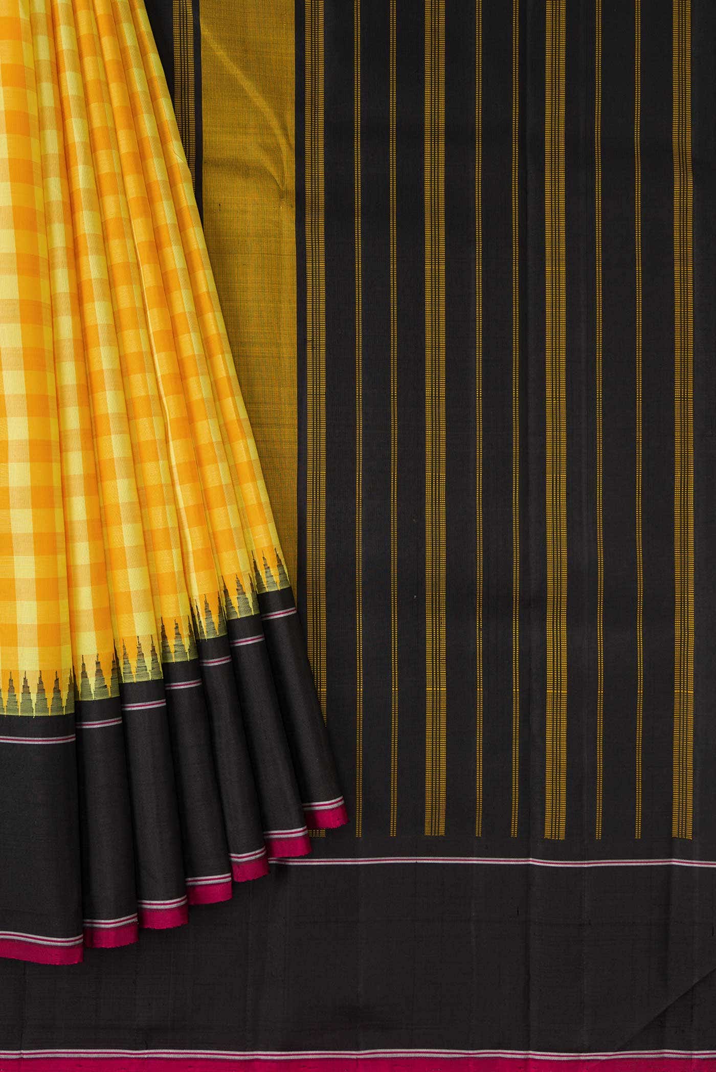 Multi Kanchipuram Silk Saree - Image 8