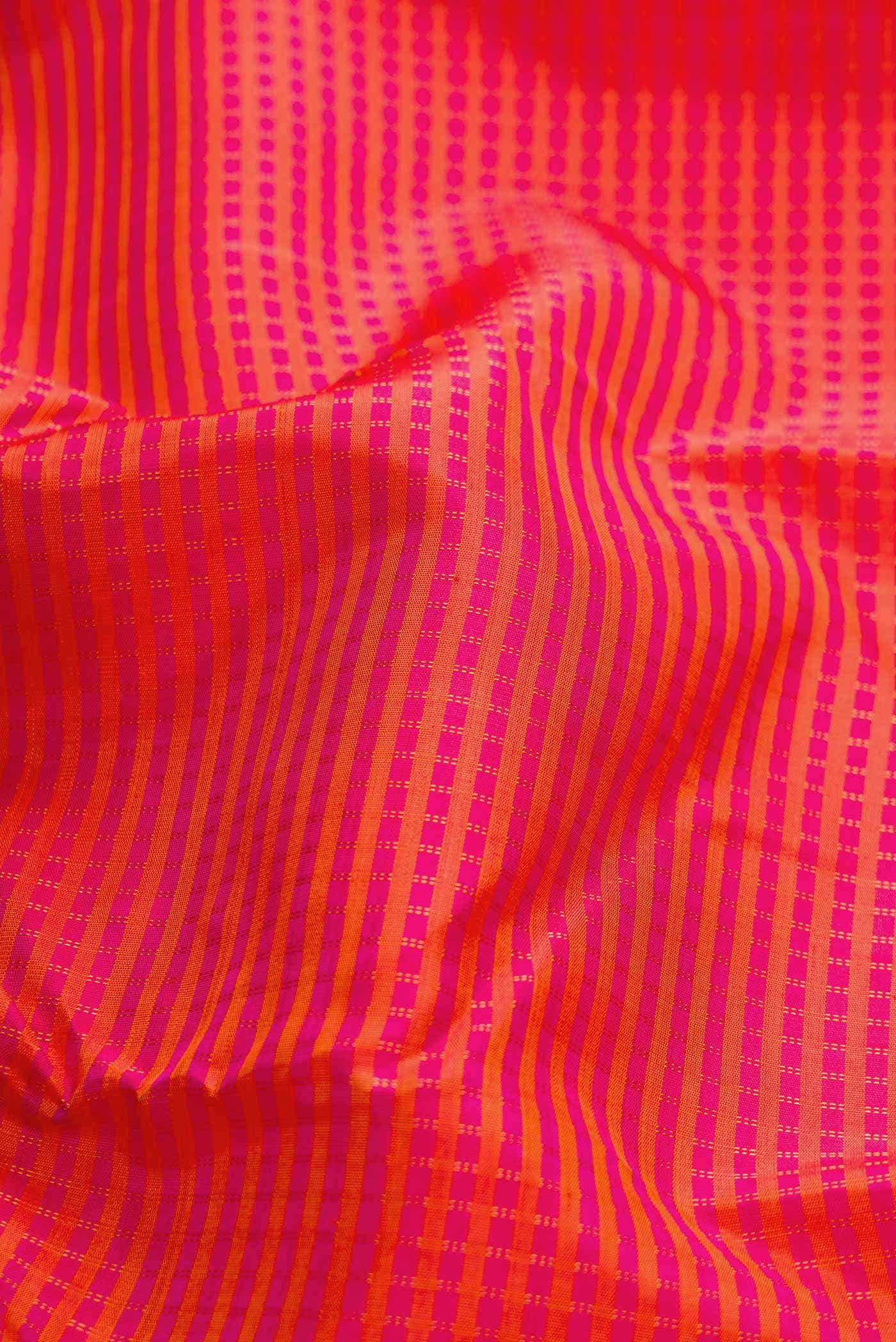 Pure Silk Pure Zari Multi Kanjivaram Saree - Image 3