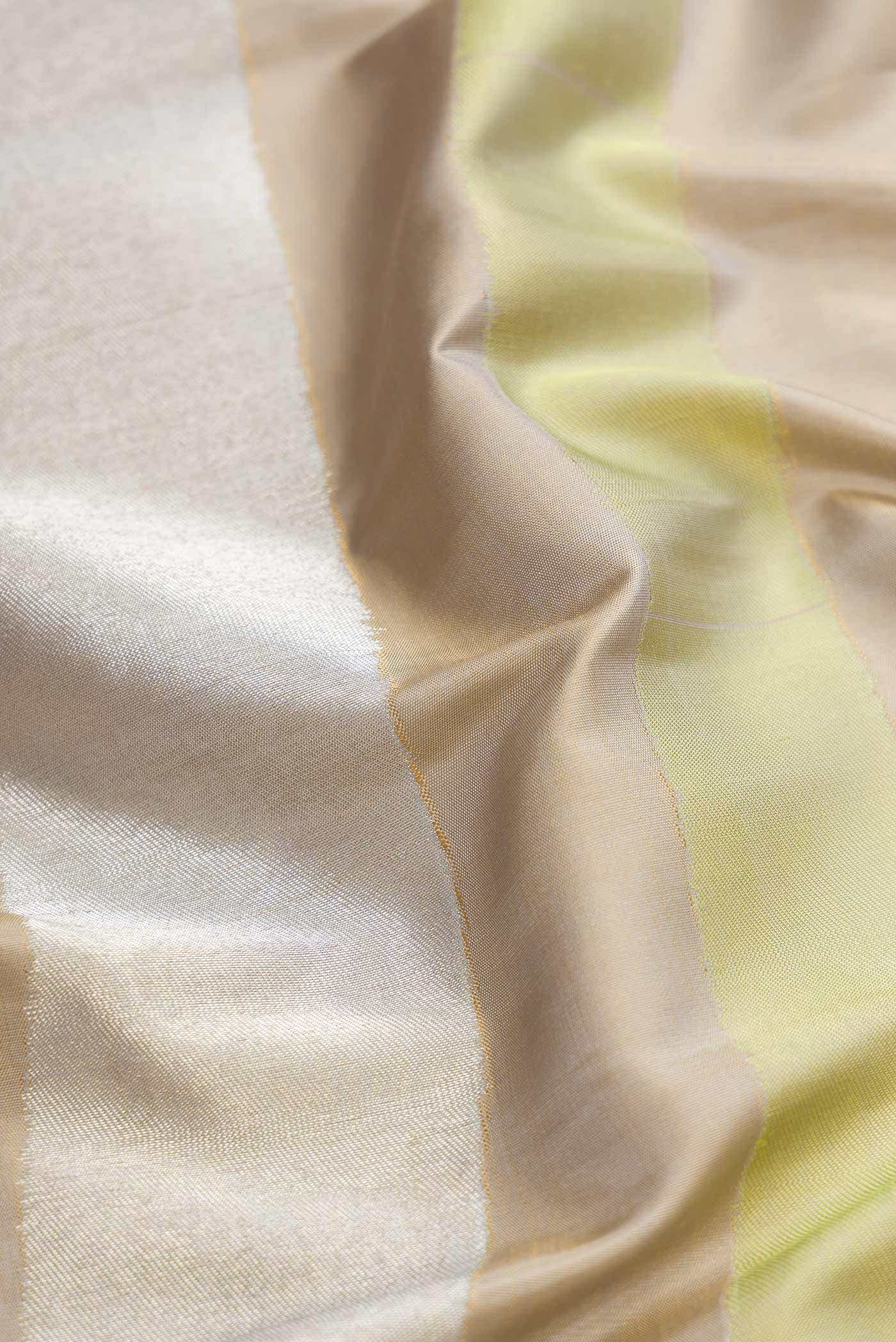 Pure Silk Pure Zari Multi Kanjivaram Saree - Image 5