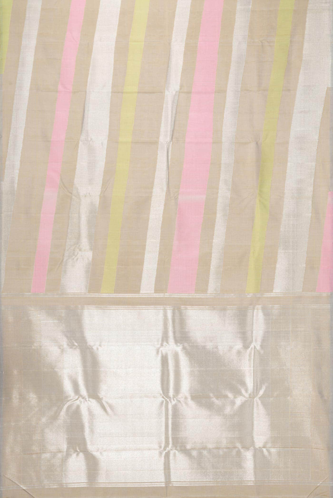 Pure Silk Pure Zari Multi Kanjivaram Saree - Image 8