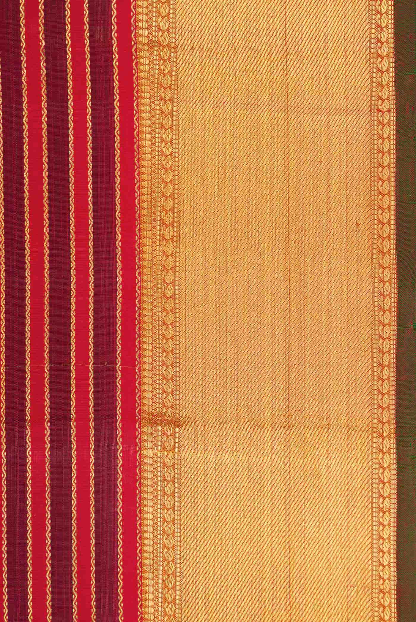 Pure Silk Pure Zari Multi Kanjivaram Saree - Image 6