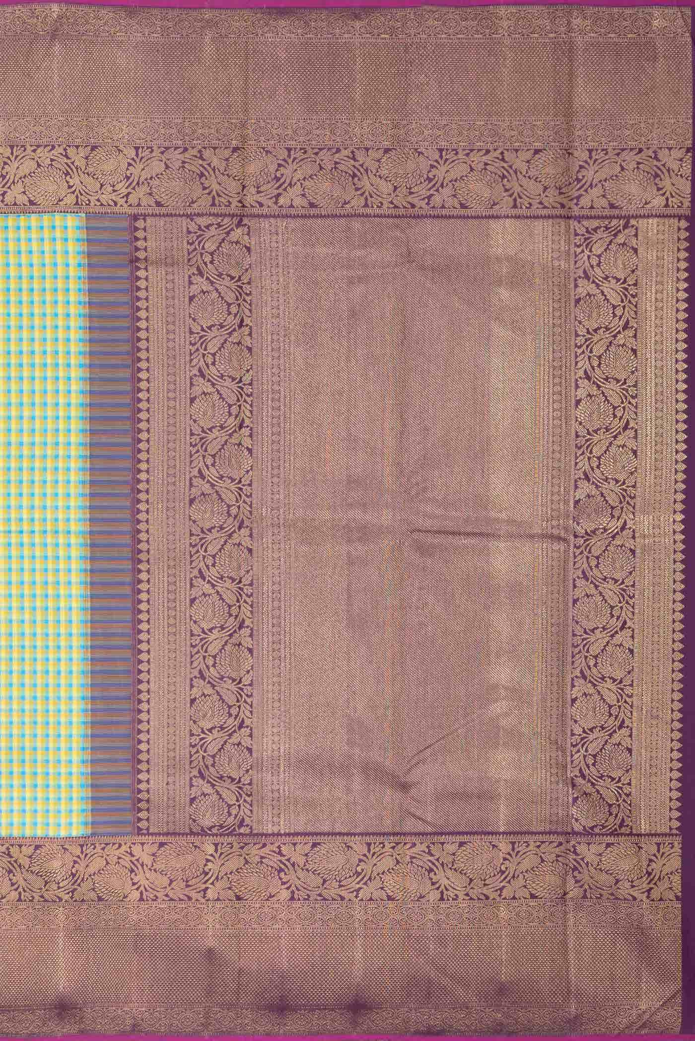 Pure Silk Pure Zari Multi Kanjivaram Saree - Image 5