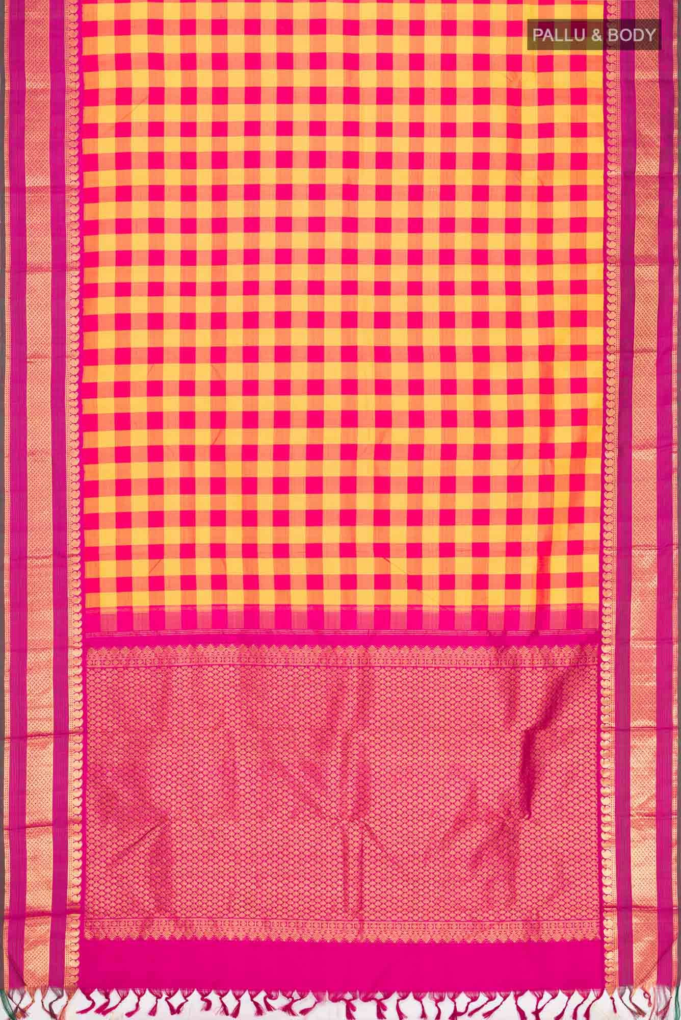 Multi Kanjivaram Silk Saree - Image 4