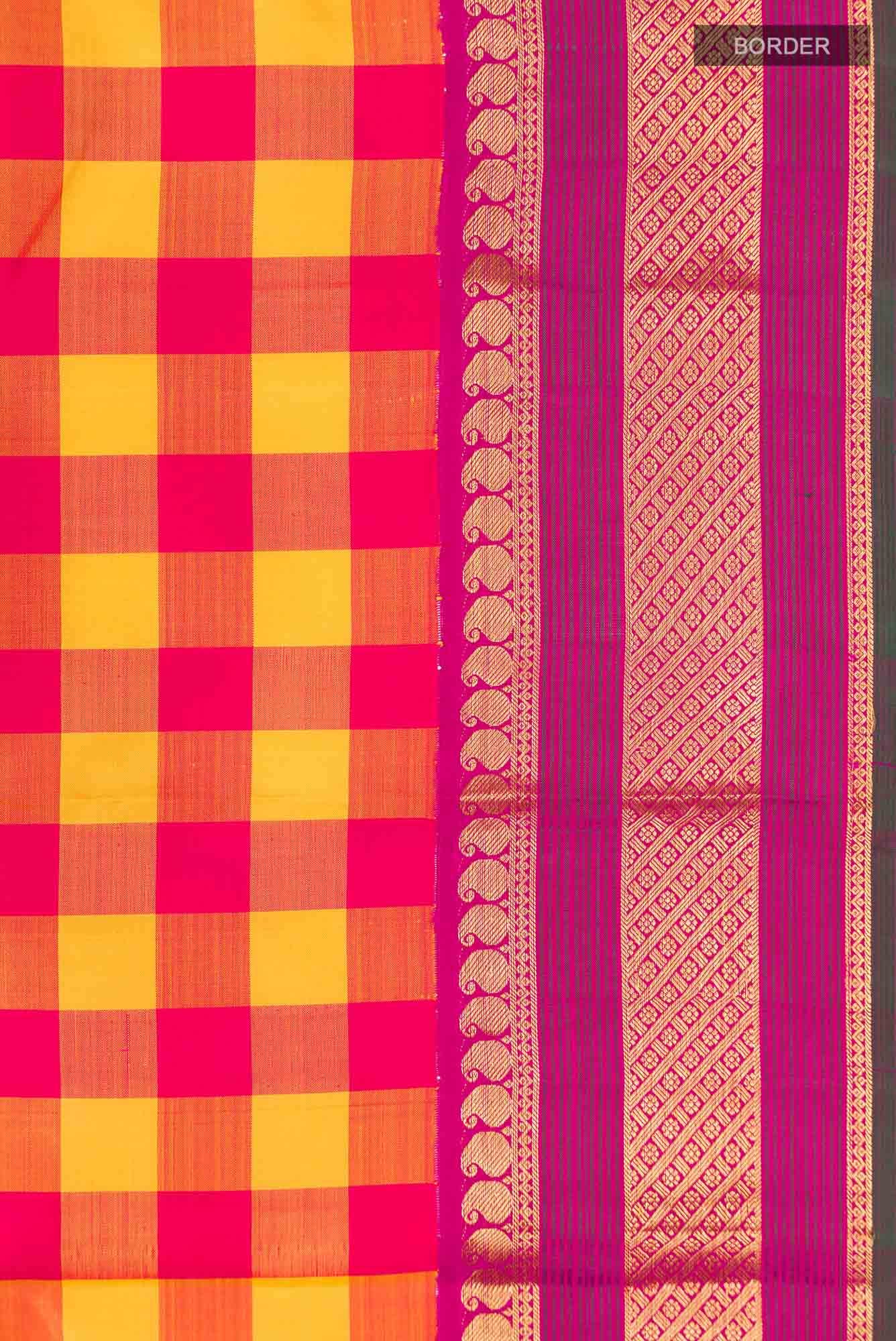 Multi Kanjivaram Silk Saree - Image 5
