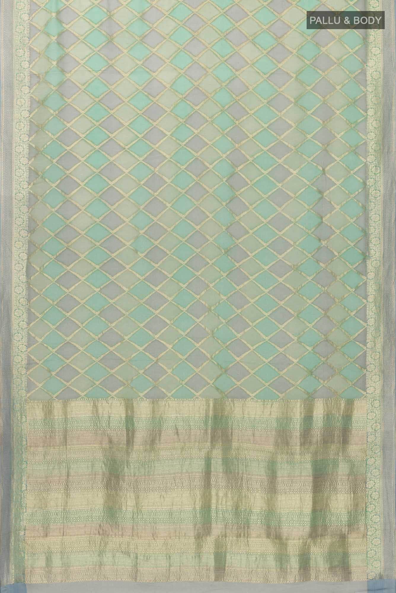 Multi Mysore Georgette Saree - Image 4