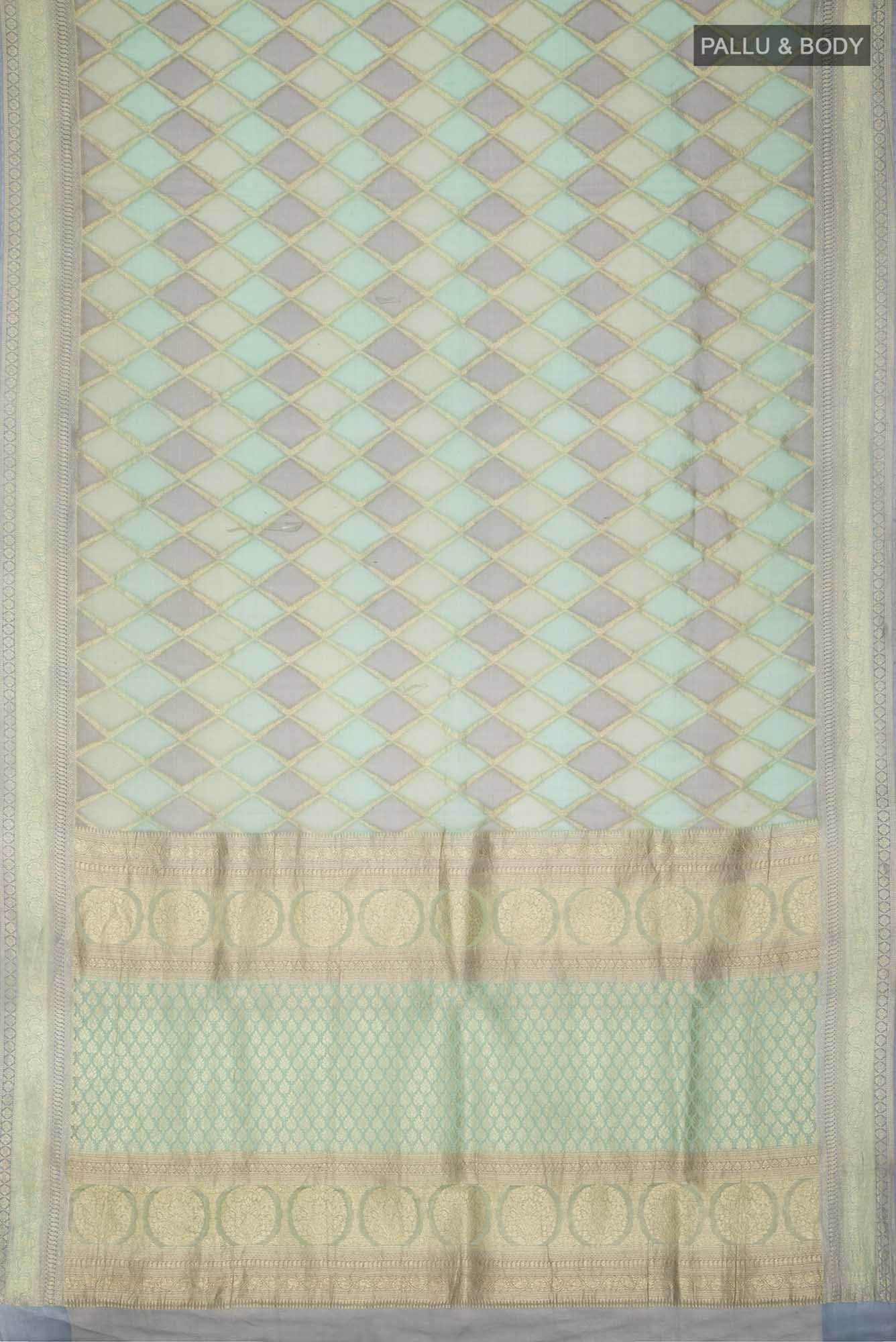 Multi Mysore Georgette Saree - Image 4