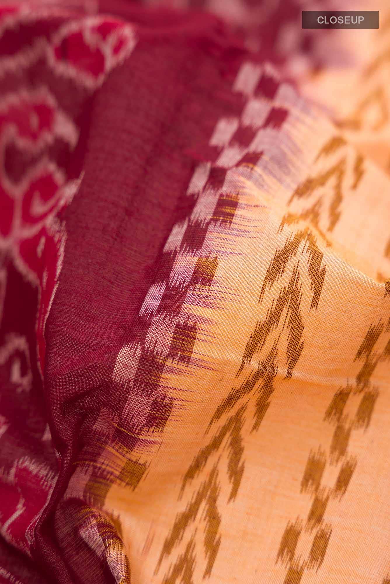 Multi Pochampally Cotton Saree - Image 2