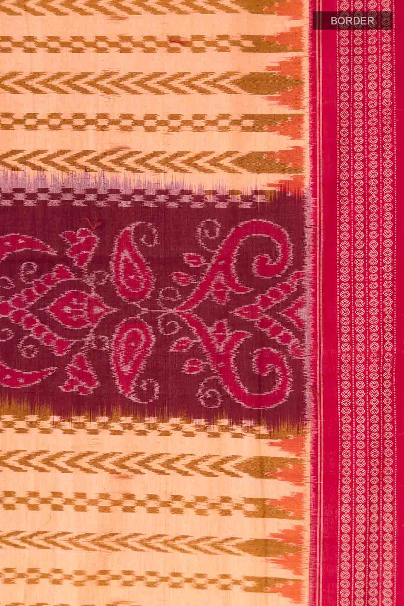 Multi Pochampally Cotton Saree - Image 4