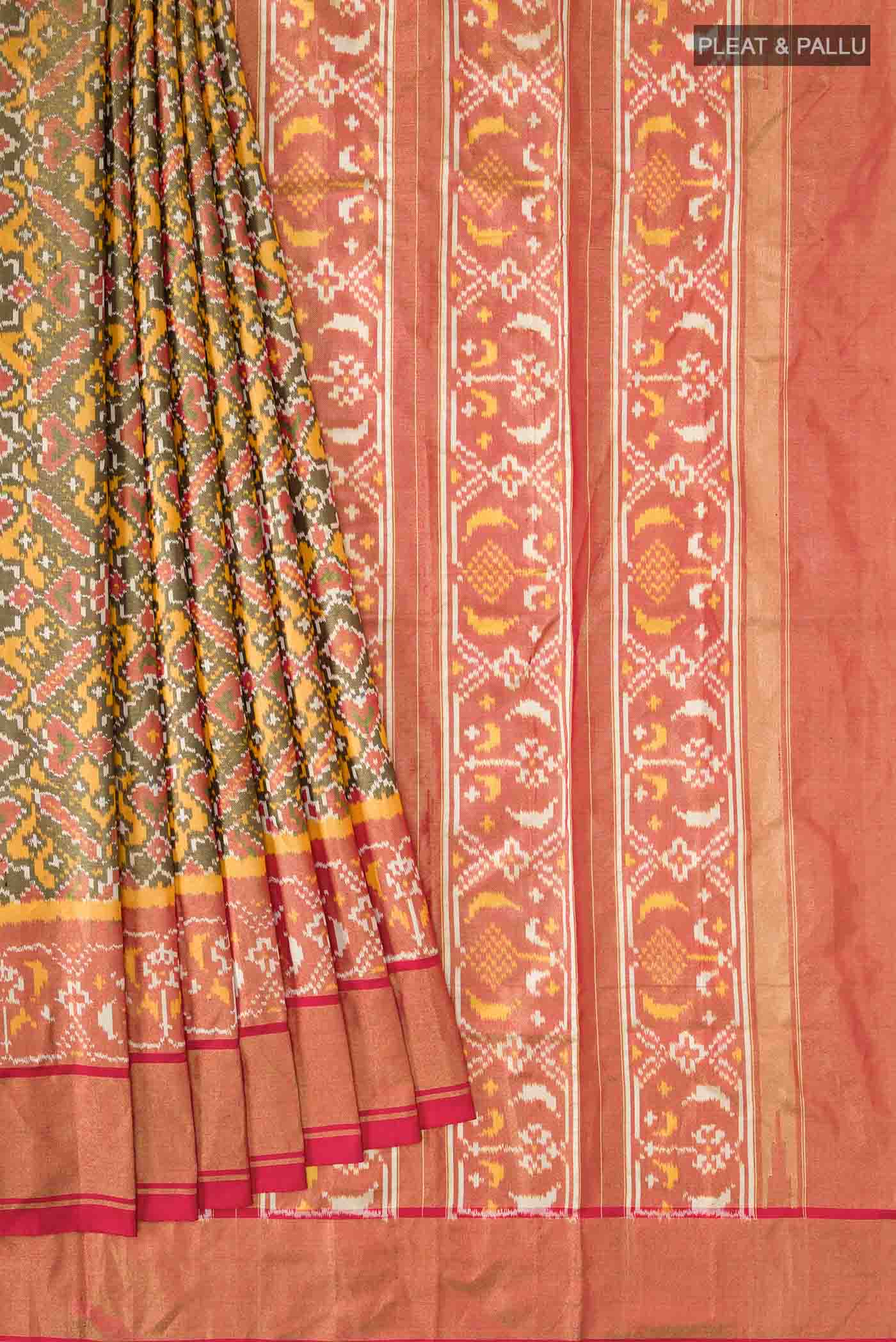Multi Pochampally Silk Saree - Image 4