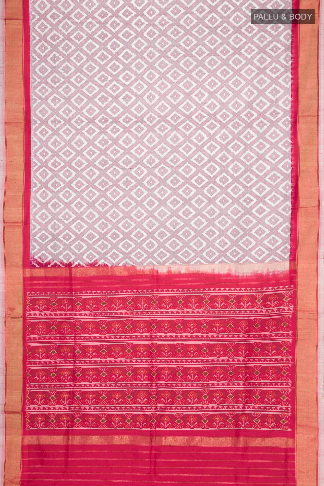 Multi Pochampally Silk Saree - Image 4