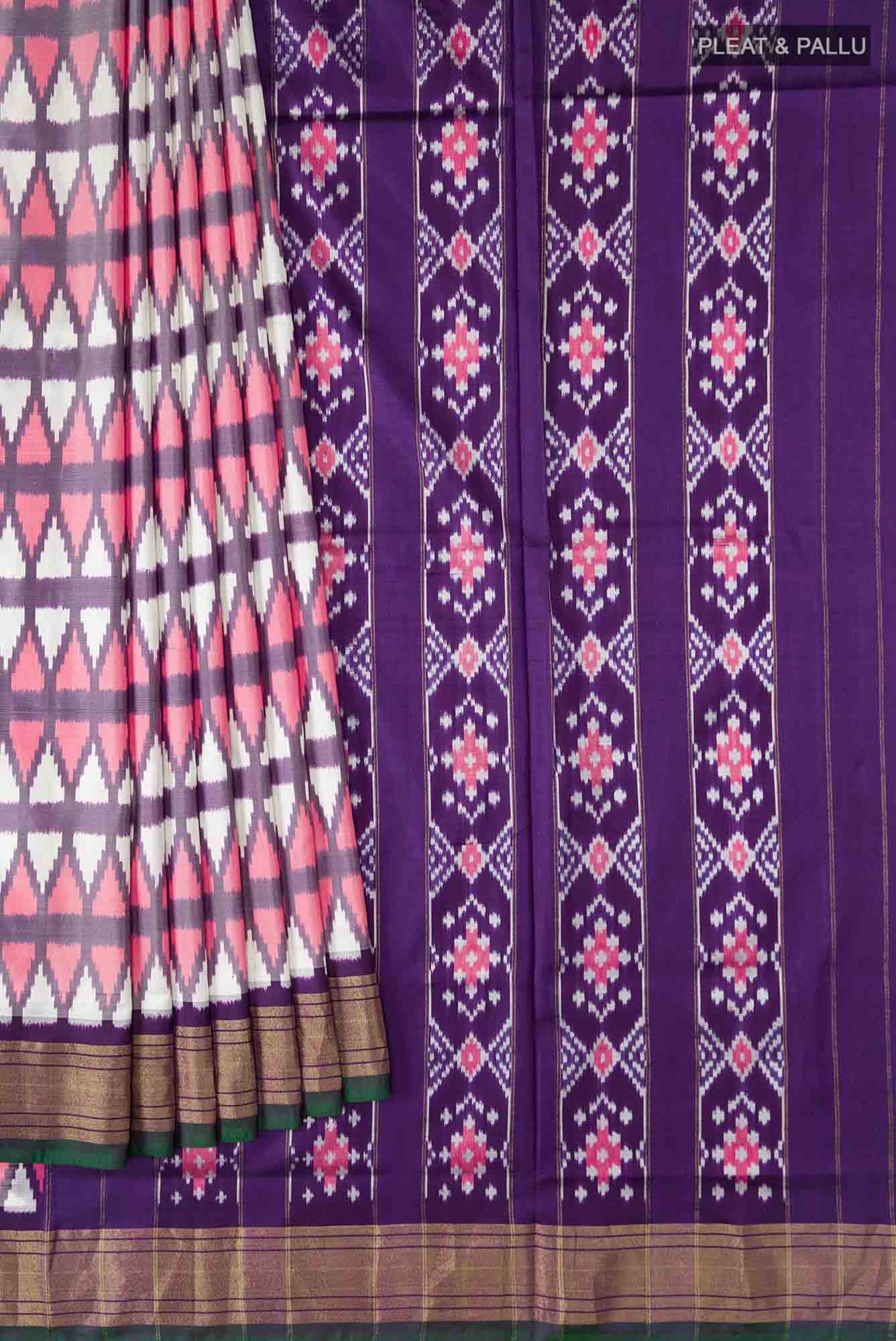 Multi Pochampally Silk Saree - Image 2