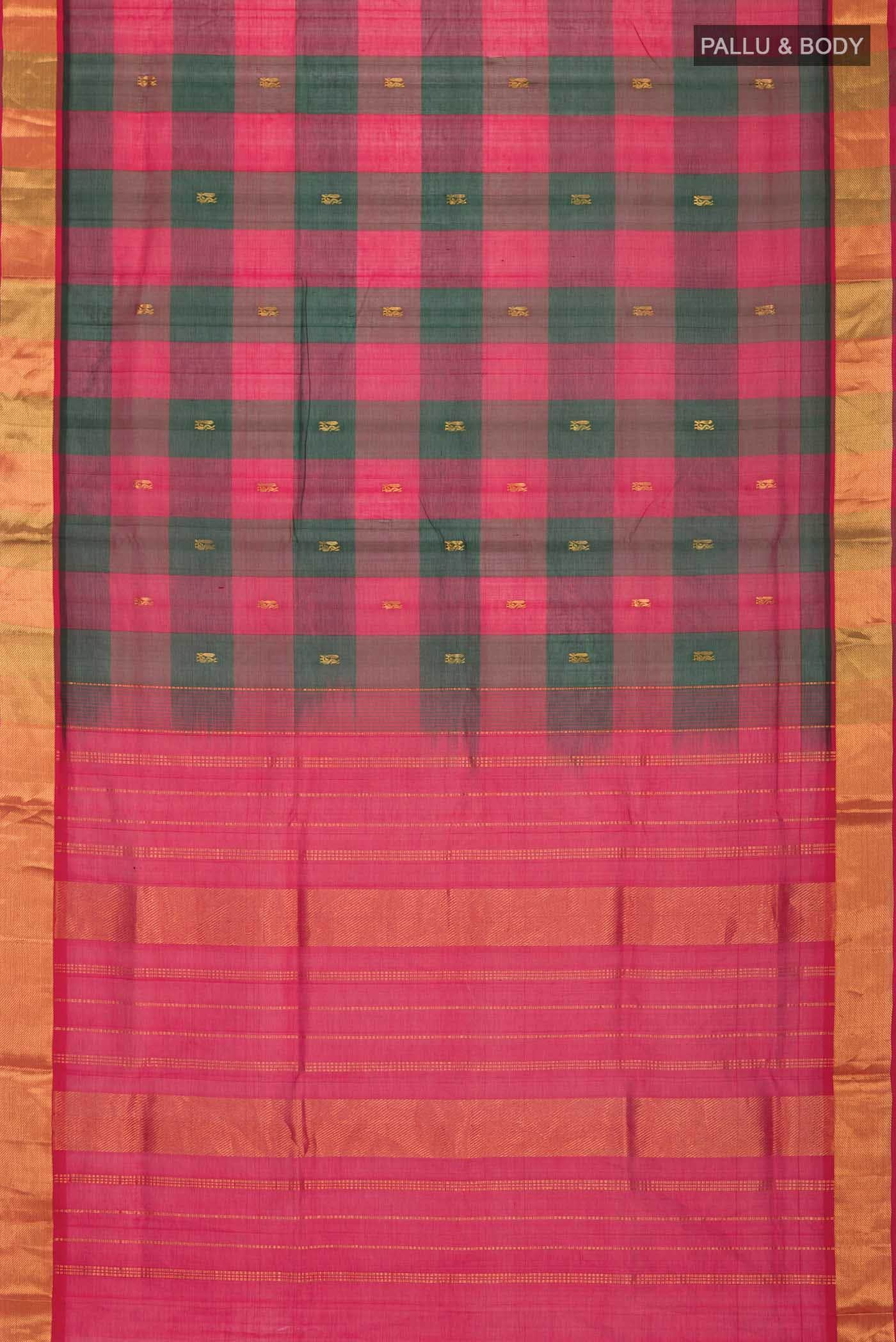 Multi Silk Cotton Saree - Image 2
