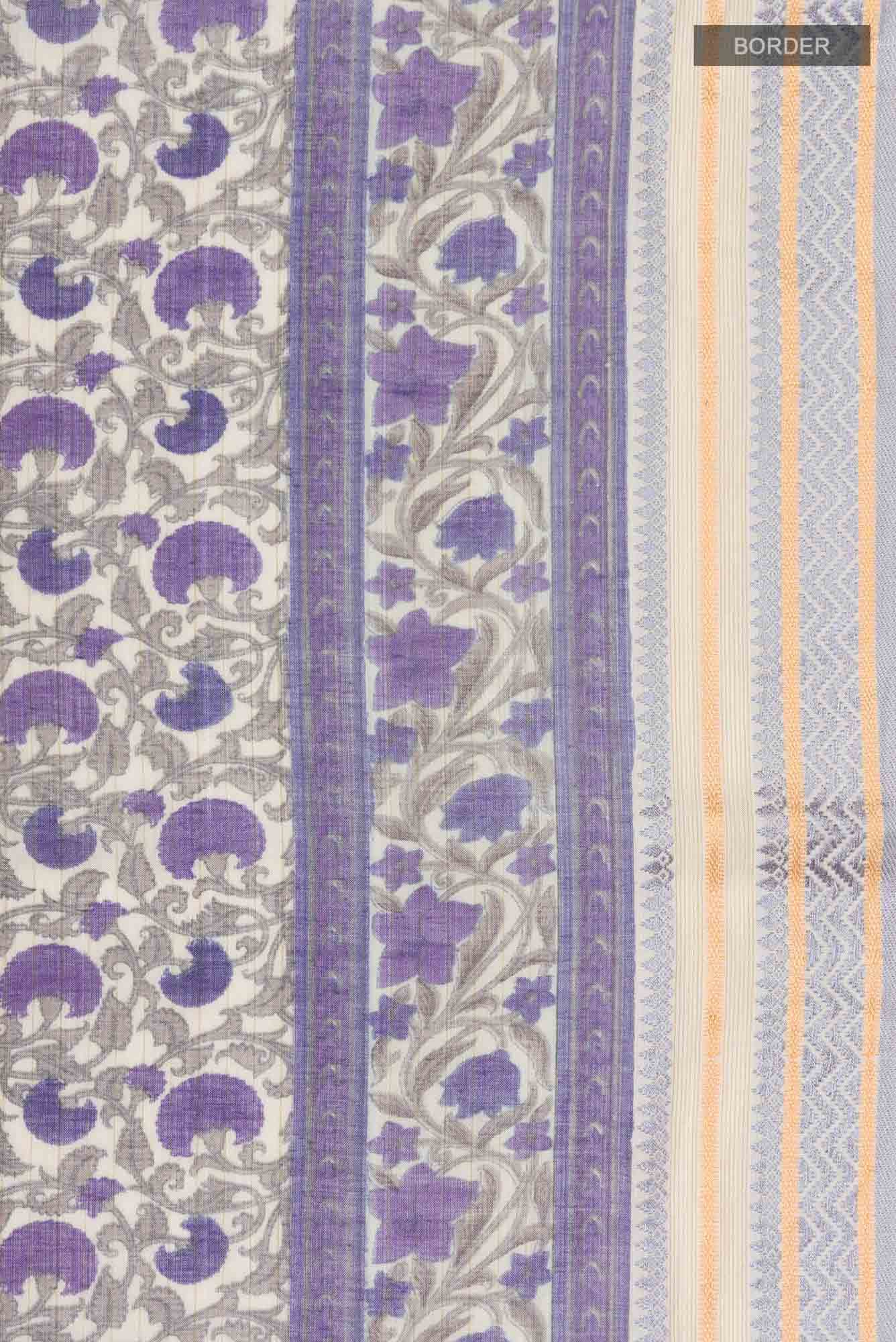 Multi Tussar Silk Saree - Image 4