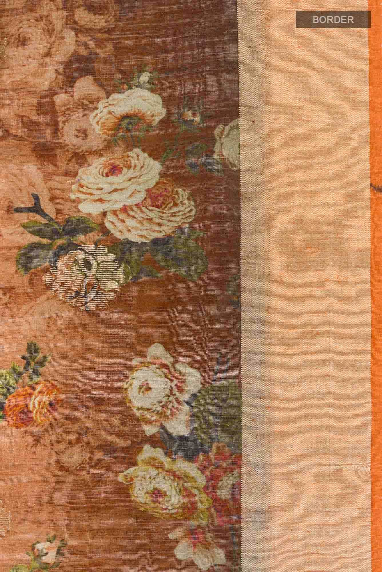 Multi Tussar Silk Saree - Image 4