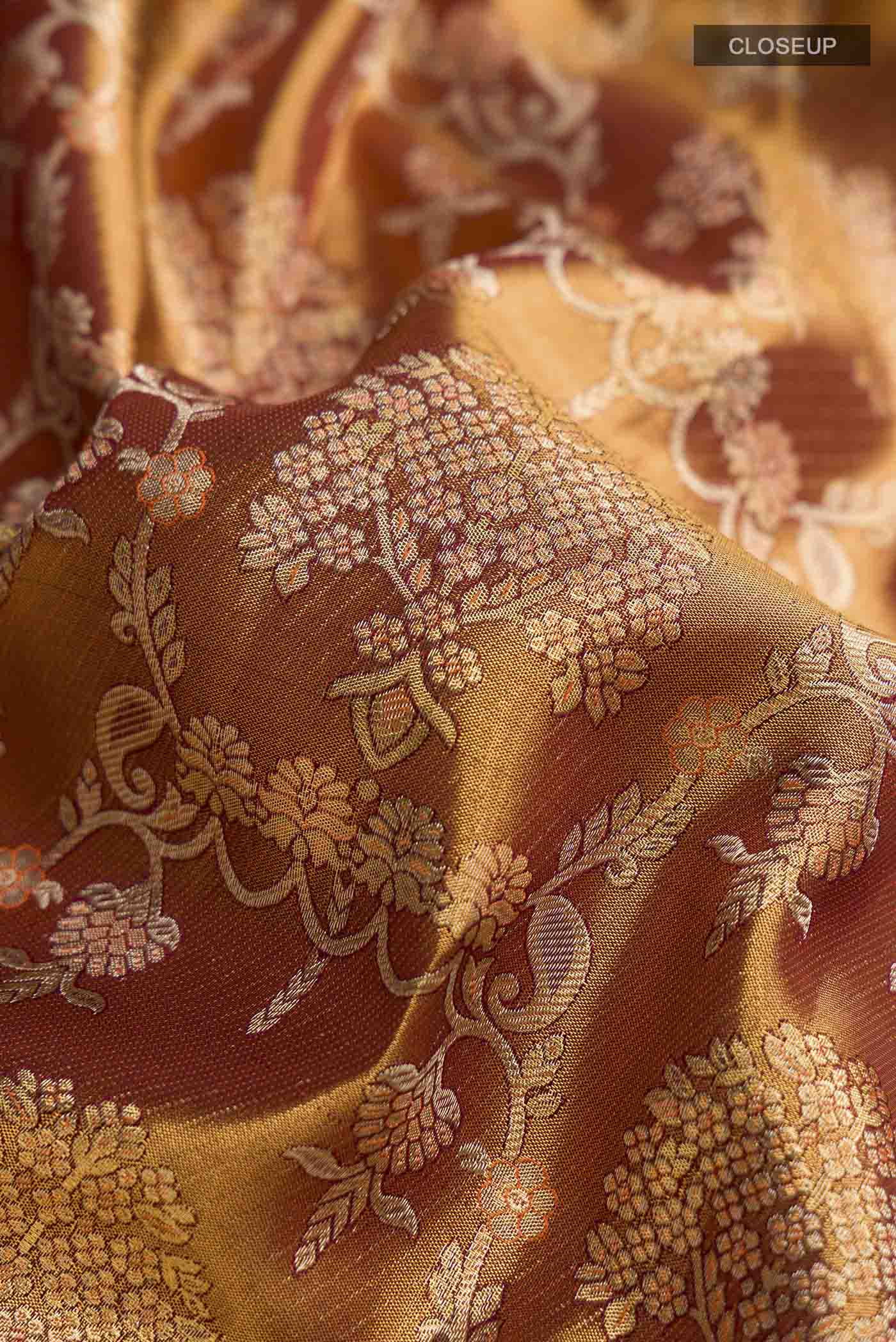 Multicolor Kanchipuram Tissue Silk Saree - Image 2