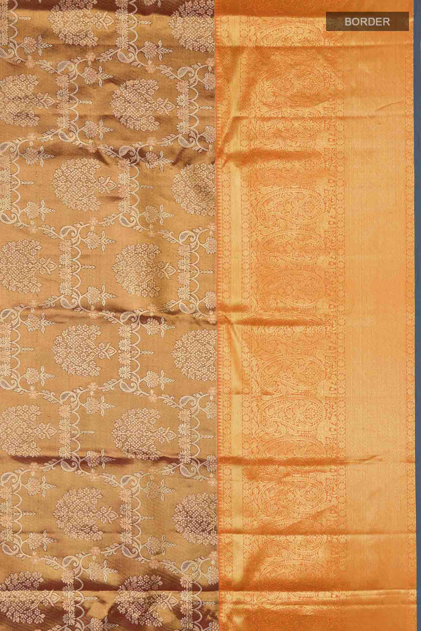 Multicolor Kanchipuram Tissue Silk Saree - Image 3