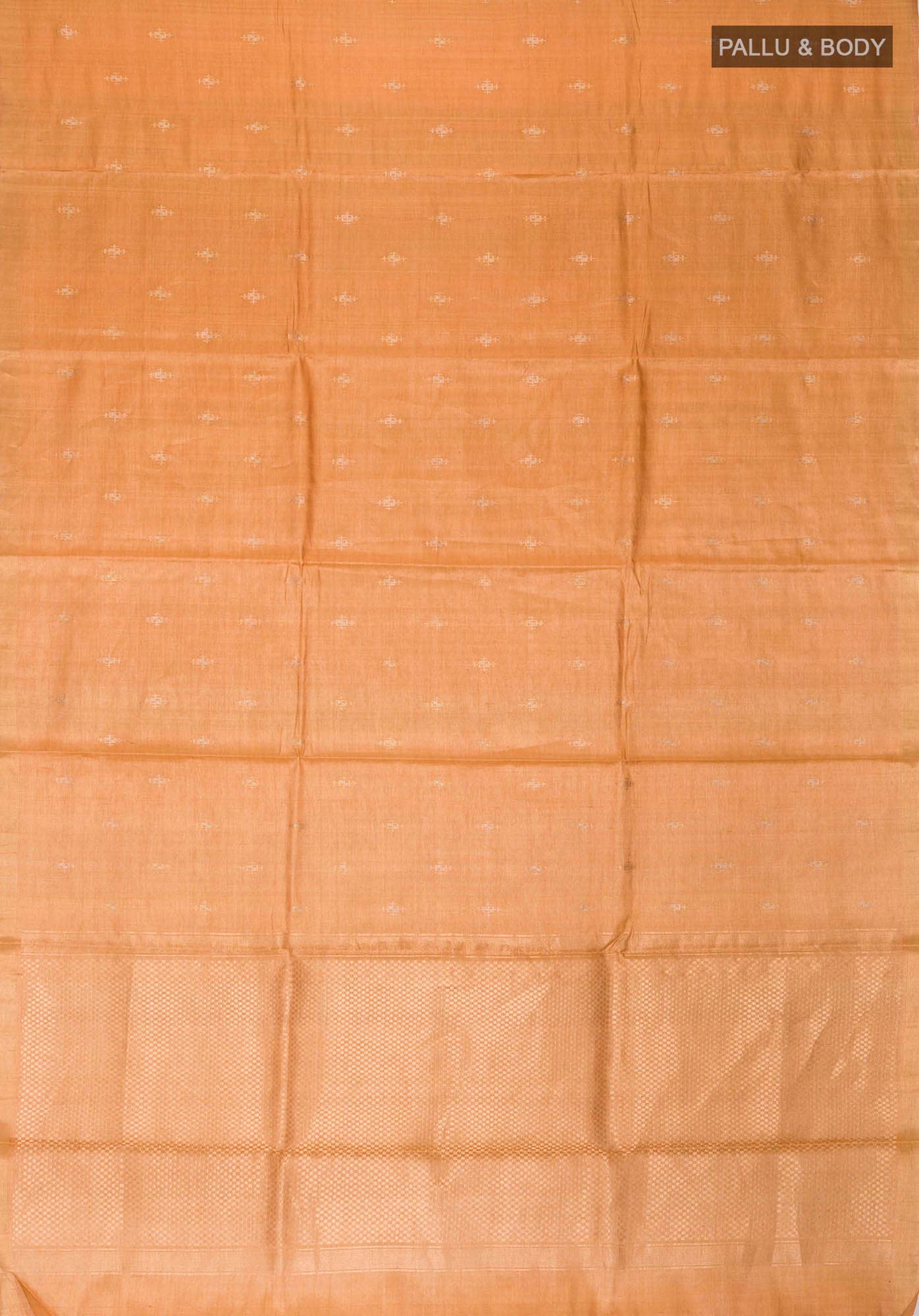 Mustard Bhagalpuri Tussar Silk Saree - Image 4