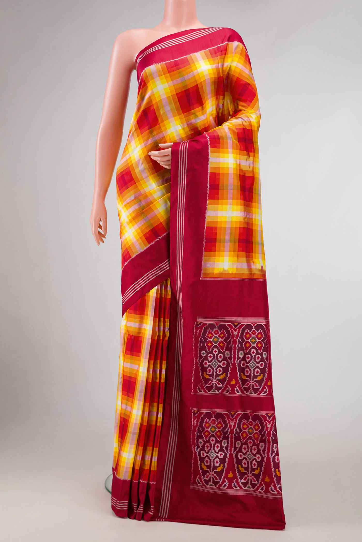 Multi Color Pochampally Silk Saree