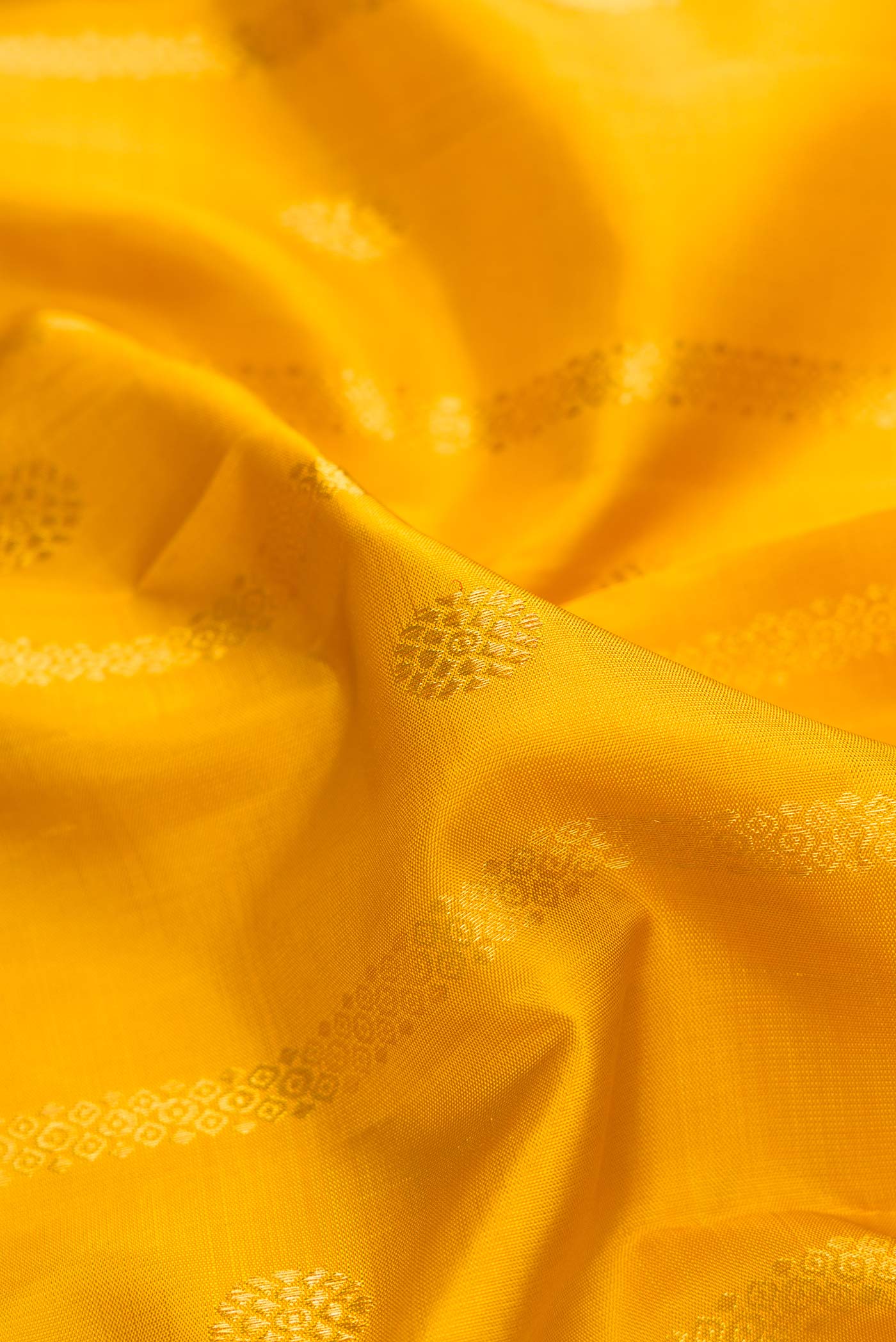 Mustard Kanchipuram Silk Saree - Image 2