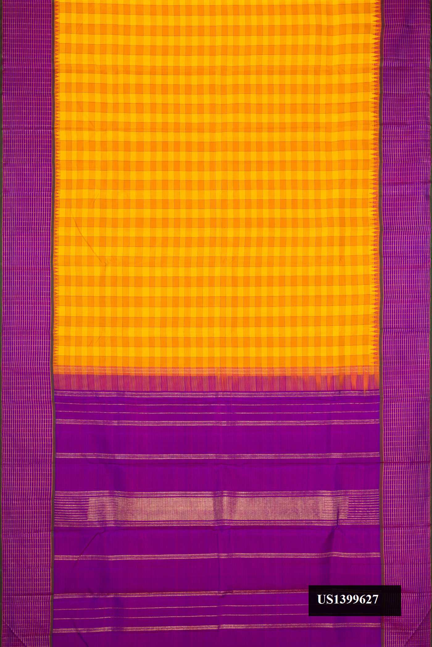 Mustard Dual Tone Kanchipuram Silk Saree
