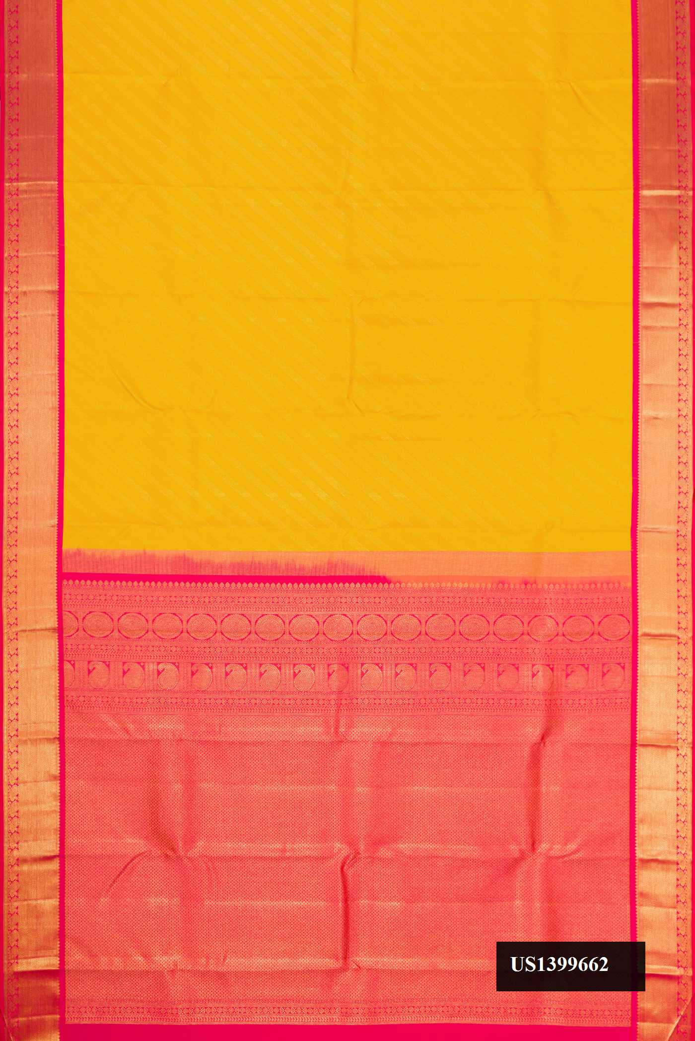 Mustard Dual Tone Kanchipuram Silk Saree