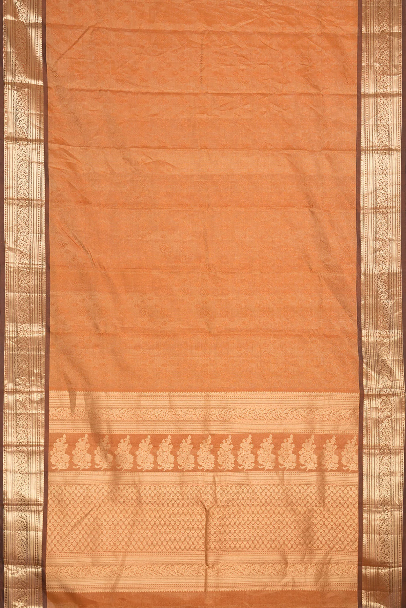 Mustard Kanchipuram Silk Saree - Image 6