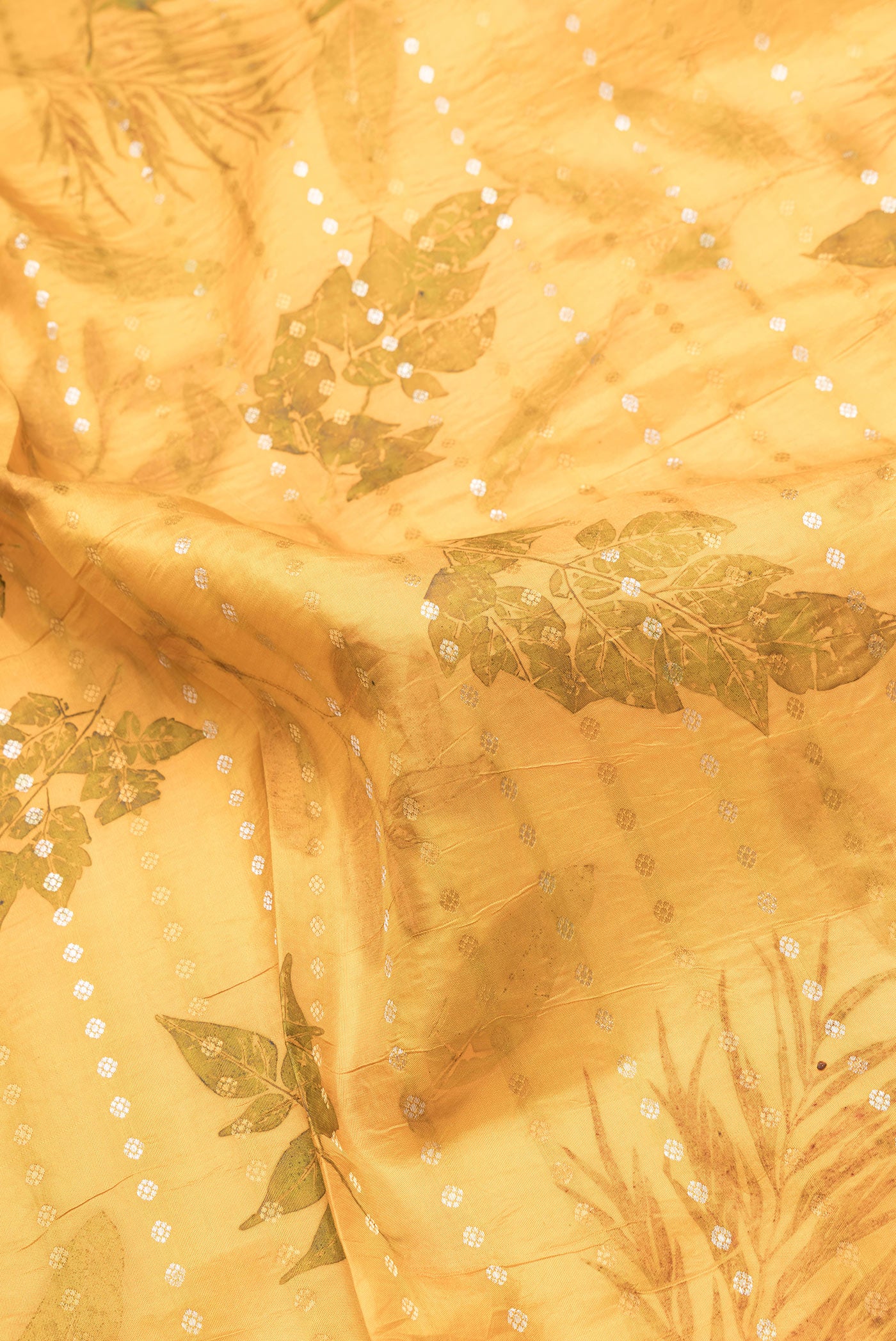 Mustard Kanchipuram Silk Saree - Image 2