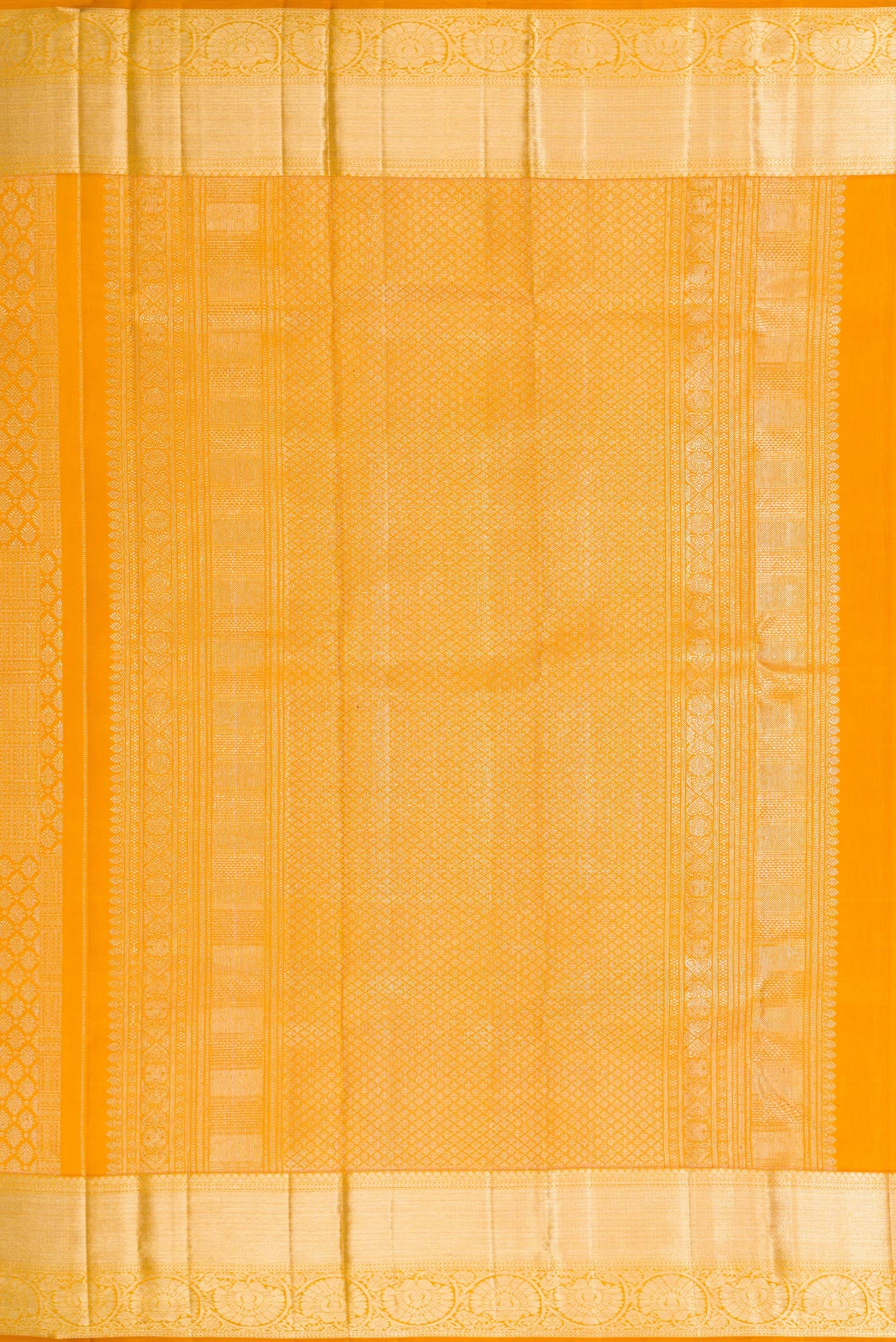 Mustard Kanchipuram Silk Saree - Image 7