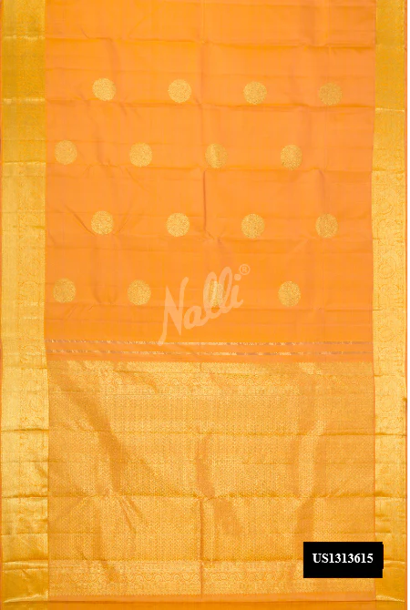 Mustard Dual Tone Kanchipuram Silk Saree