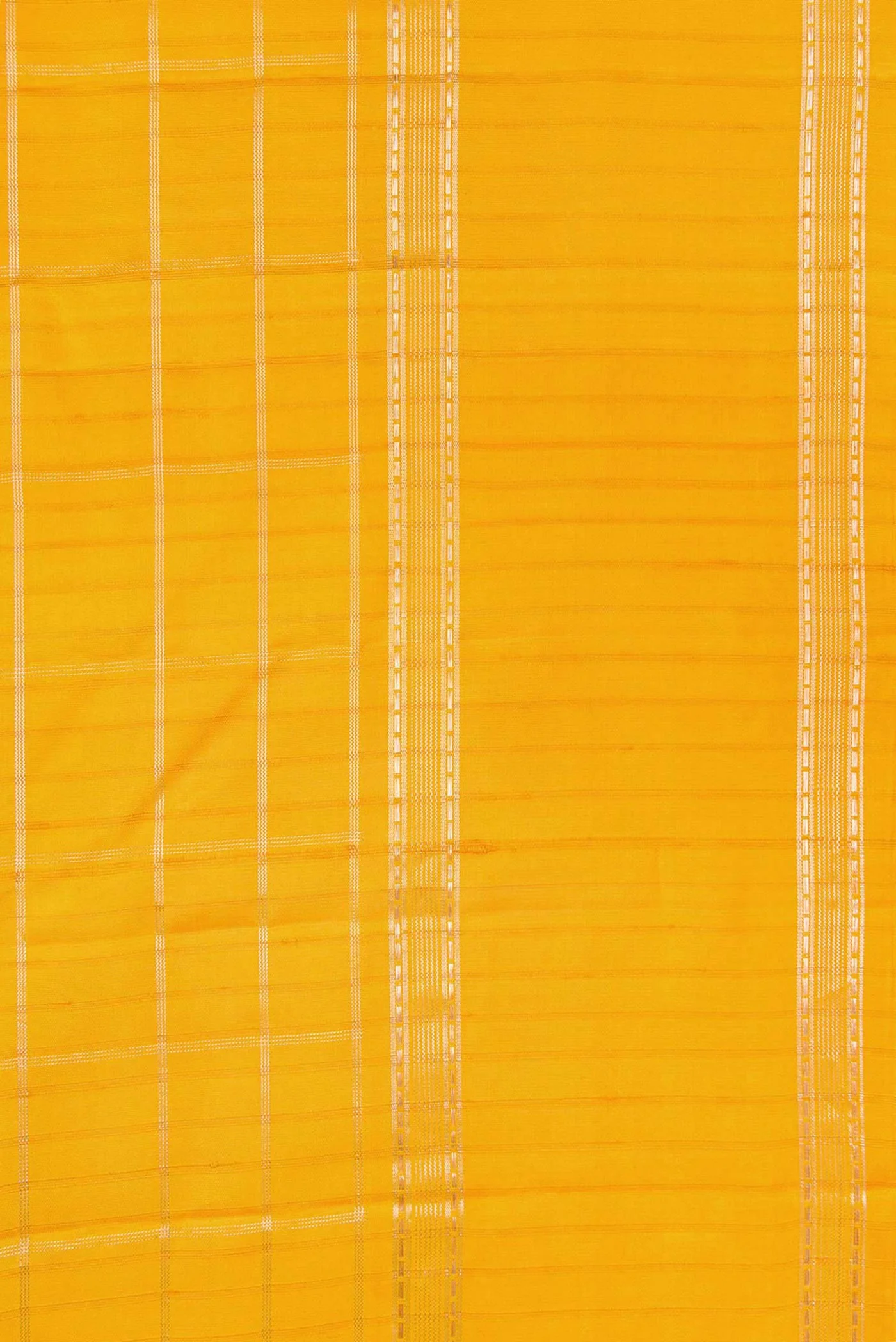 Mustard Dual Tone Kanchipuram Silk Saree - Image 3