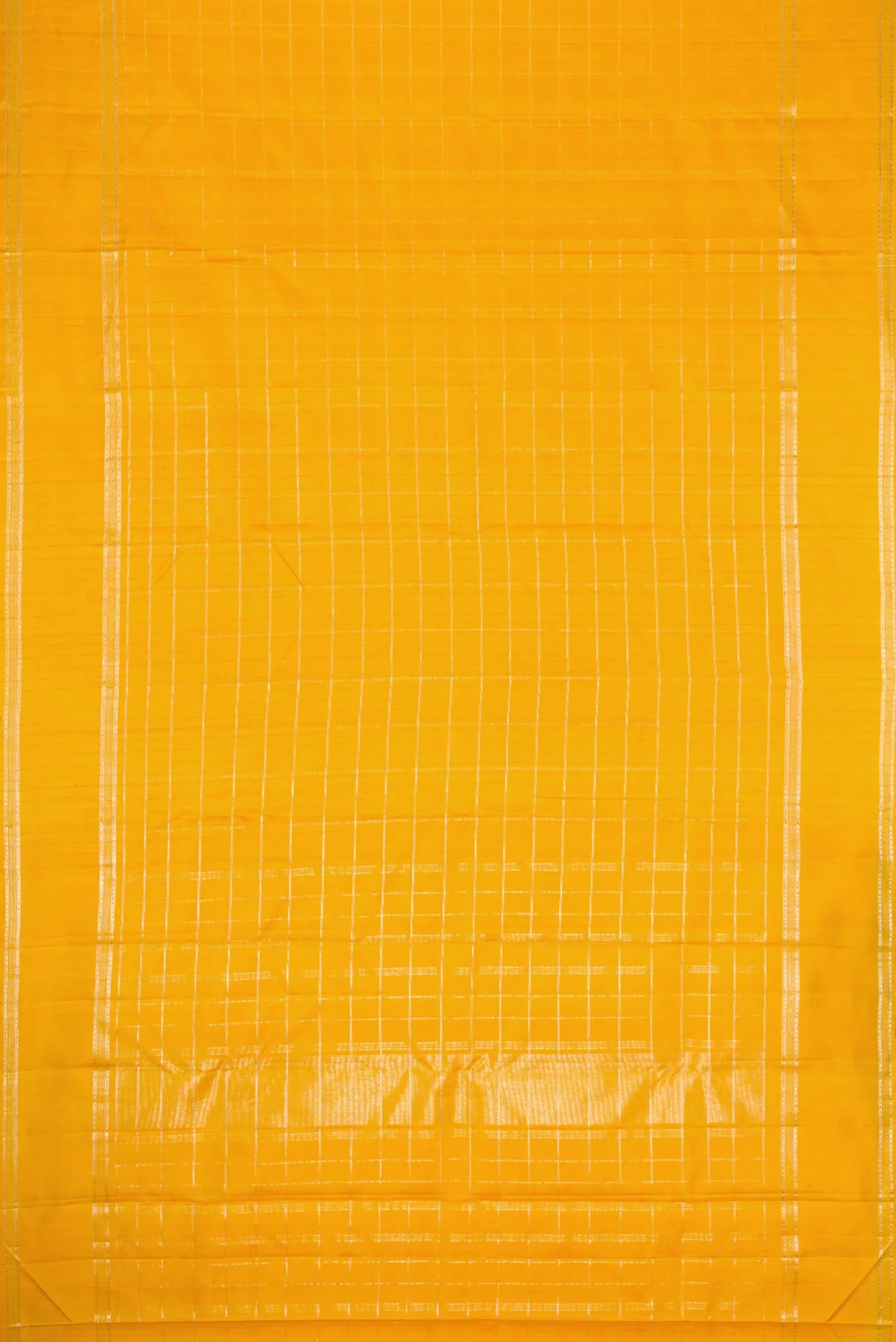 Mustard Dual Tone Kanchipuram Silk Saree - Image 6