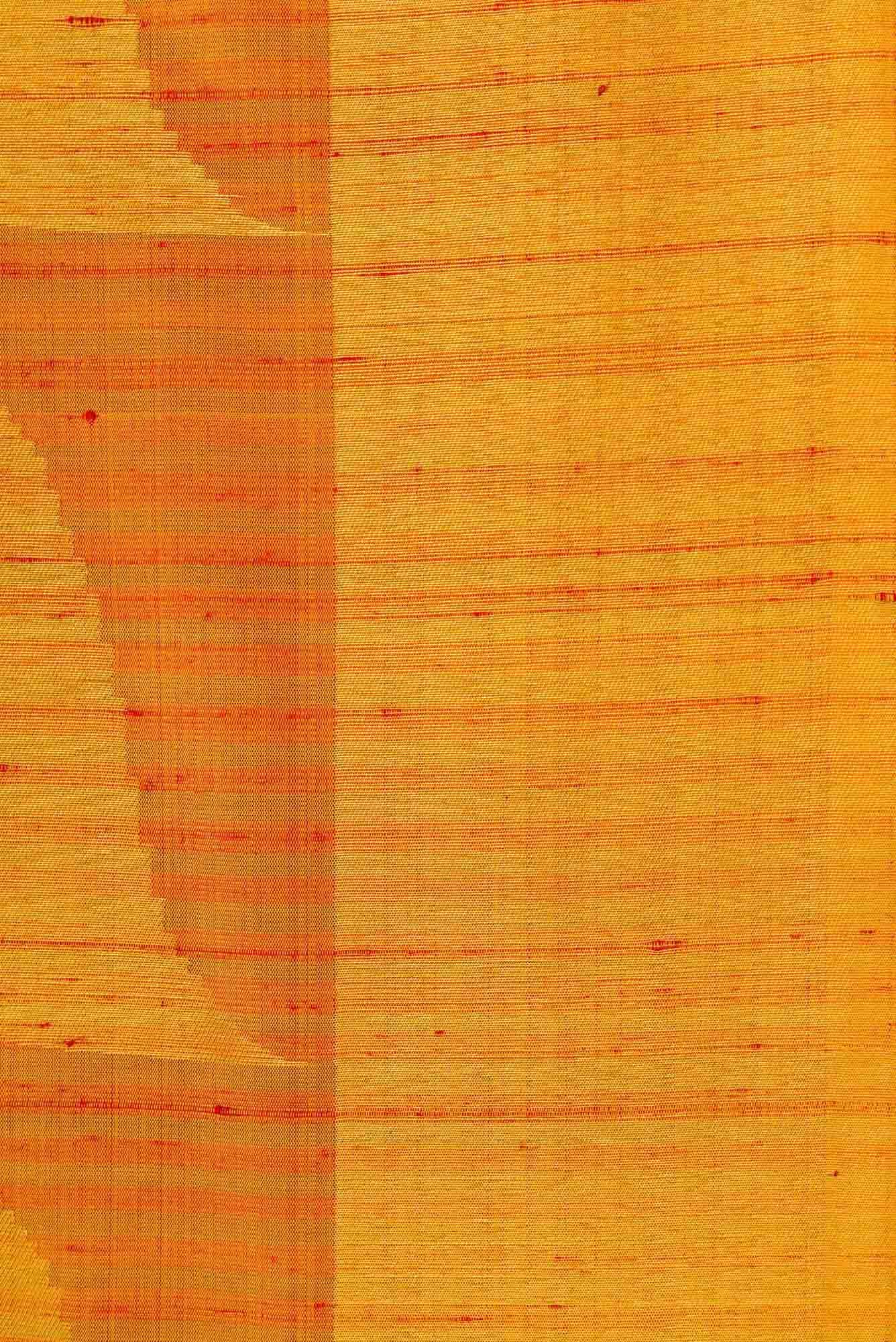 Mustard Dual Tone Kanchipuram Silk Saree - Image 5